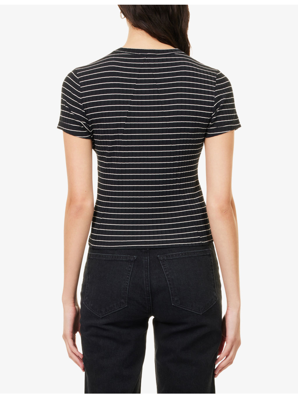 Luca Striped Stretch-Woven T-Shirt - 4