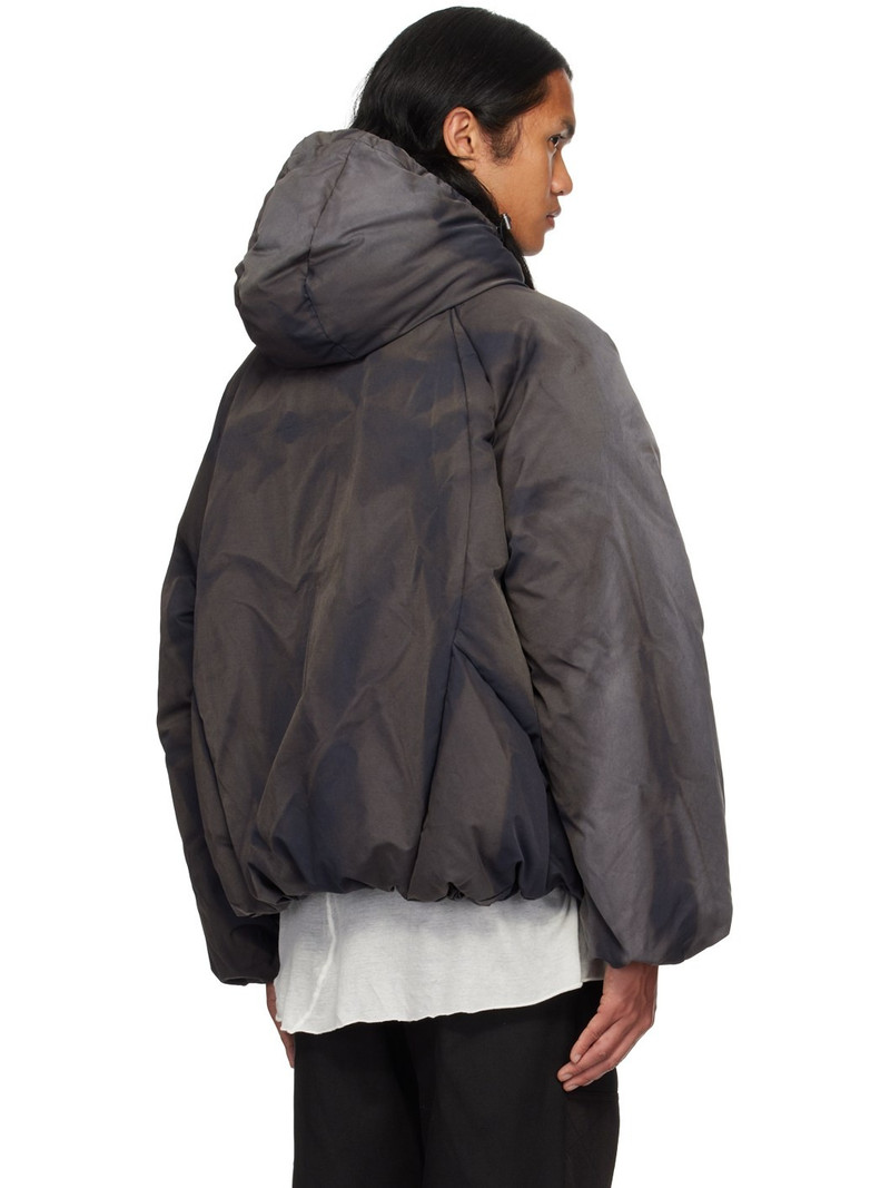 bleached-effect padded jacket 3