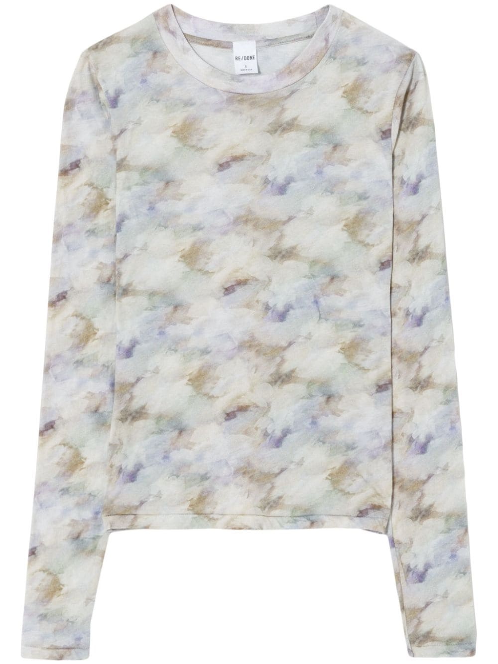 long-sleeve cotton T-shirt - 1