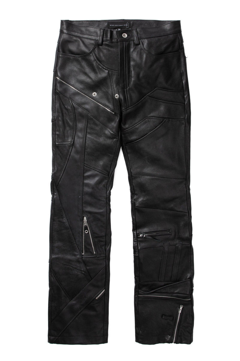 FRAGMENTED LEATHER TROUSER 1