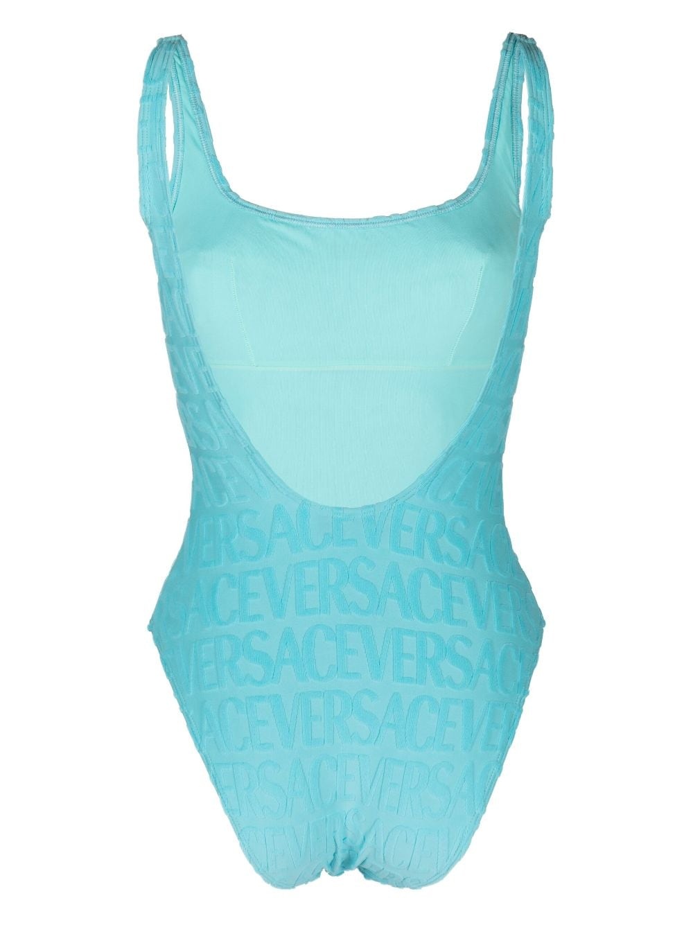 x Dua Lipa Allover-jacquard swimsuit - 2