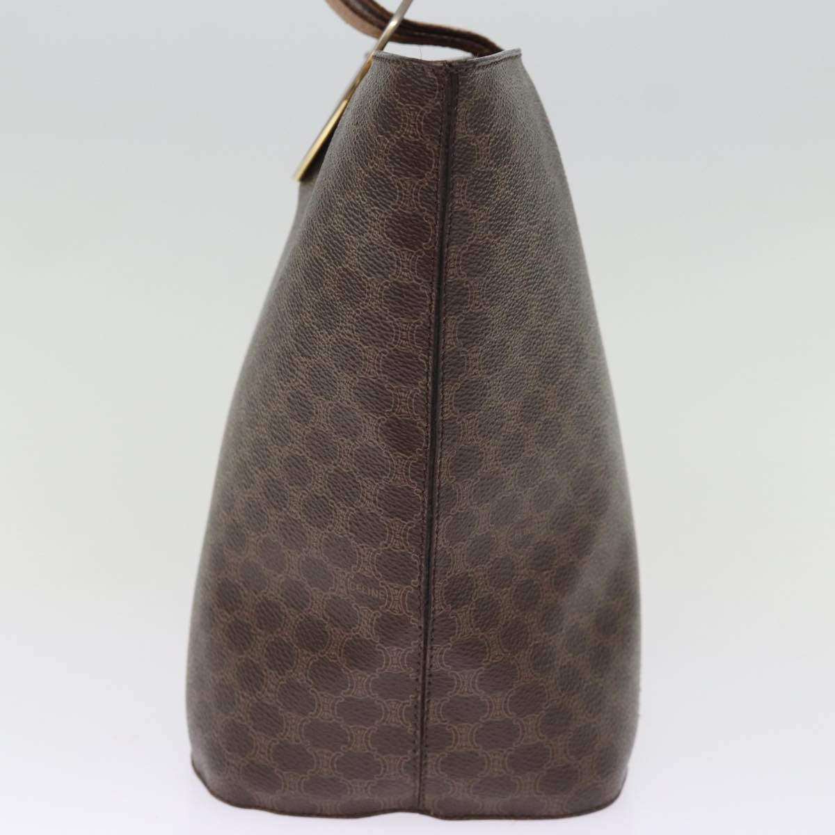 CELINE Macadam Canvas Shoulder Bag Pvc Brown - 5