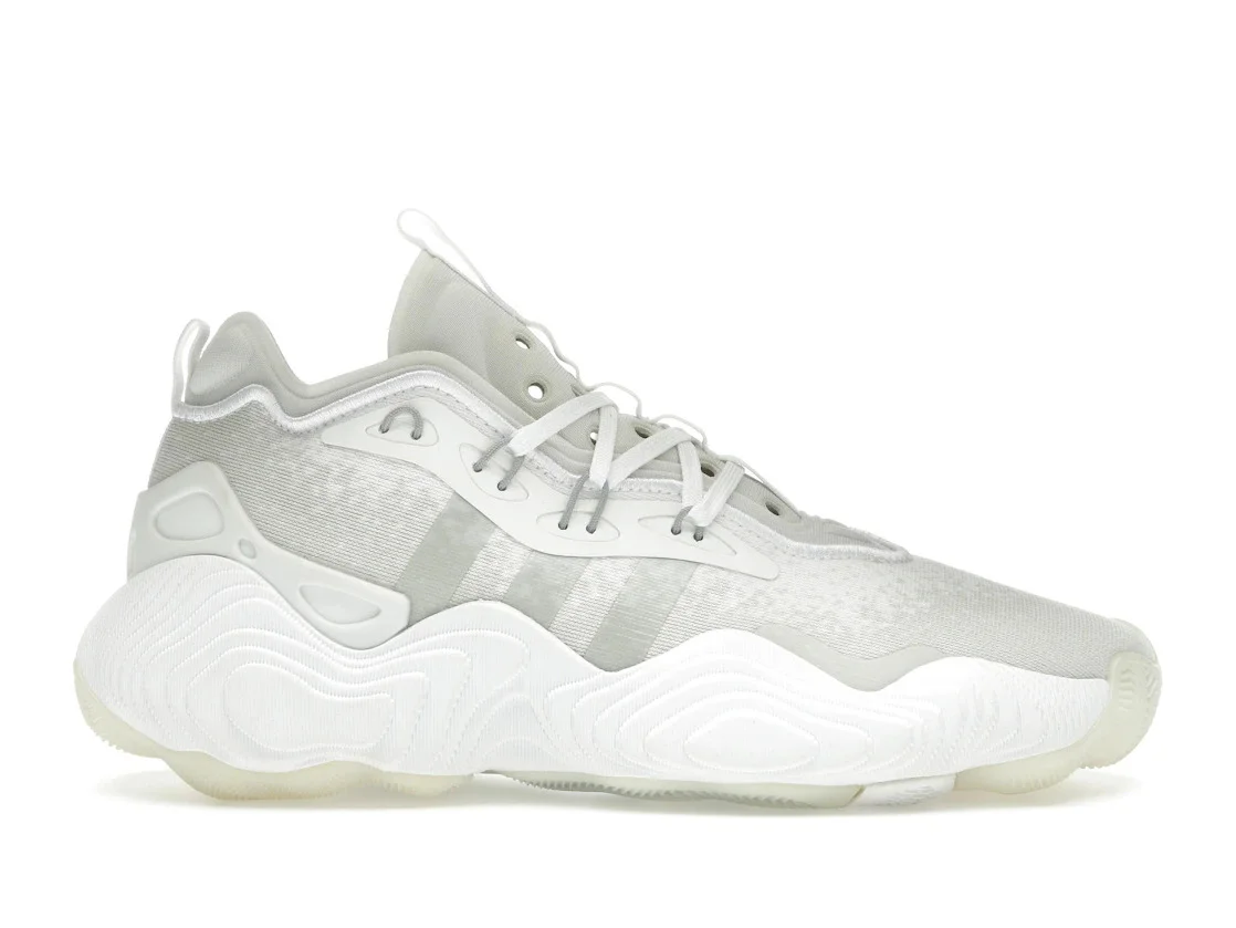 adidas Trae Young 3 White Metallic Silver - 1