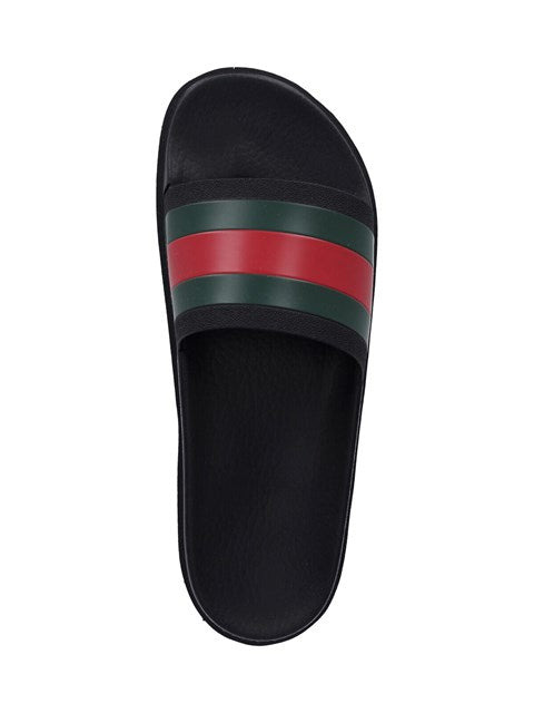 Gucci Men Gucci - Web Rubber Slide - 5