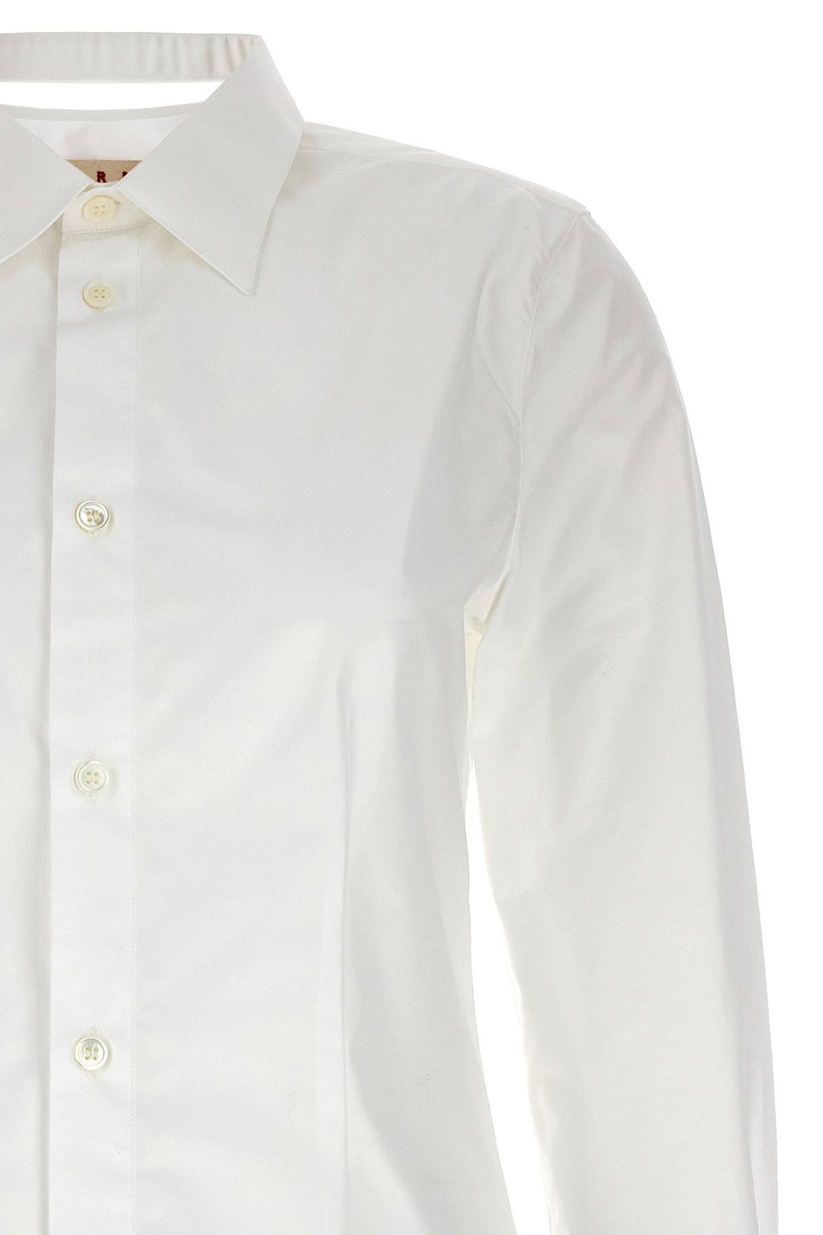 Cut-out collar shirt - 4