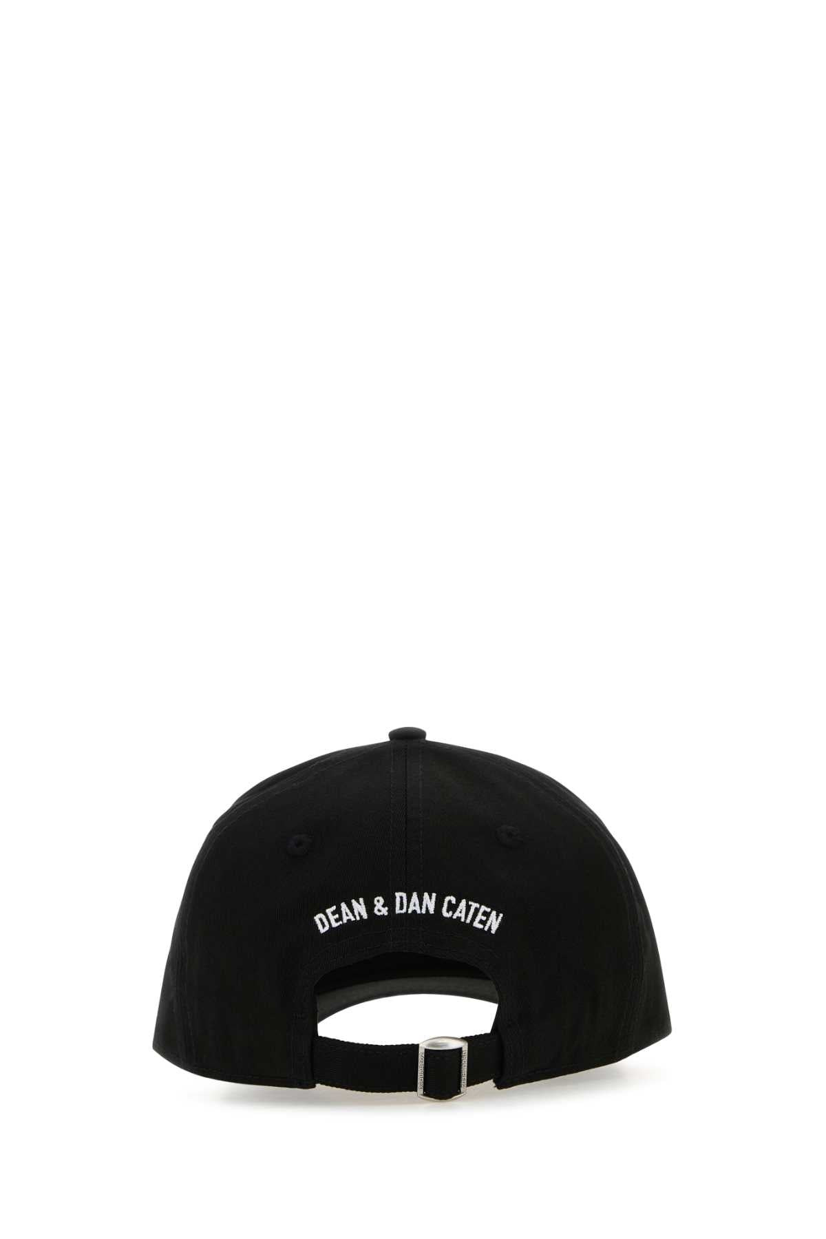 Dsquared Men Black Cotton Baseball Cap - 3
