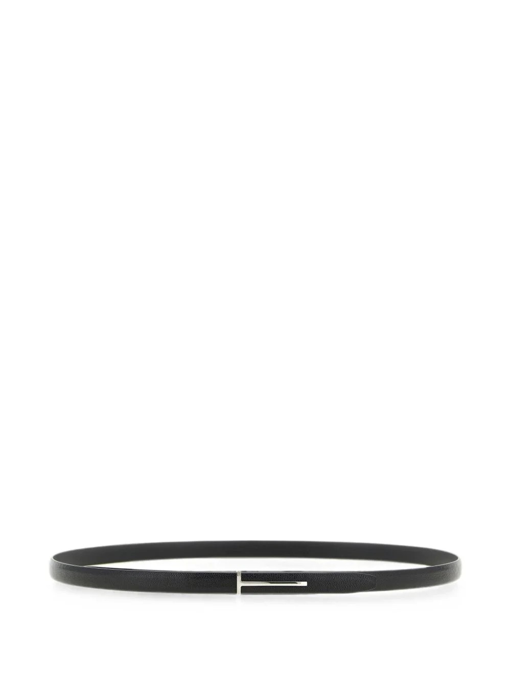 hammered-leather T Slim belt - 1