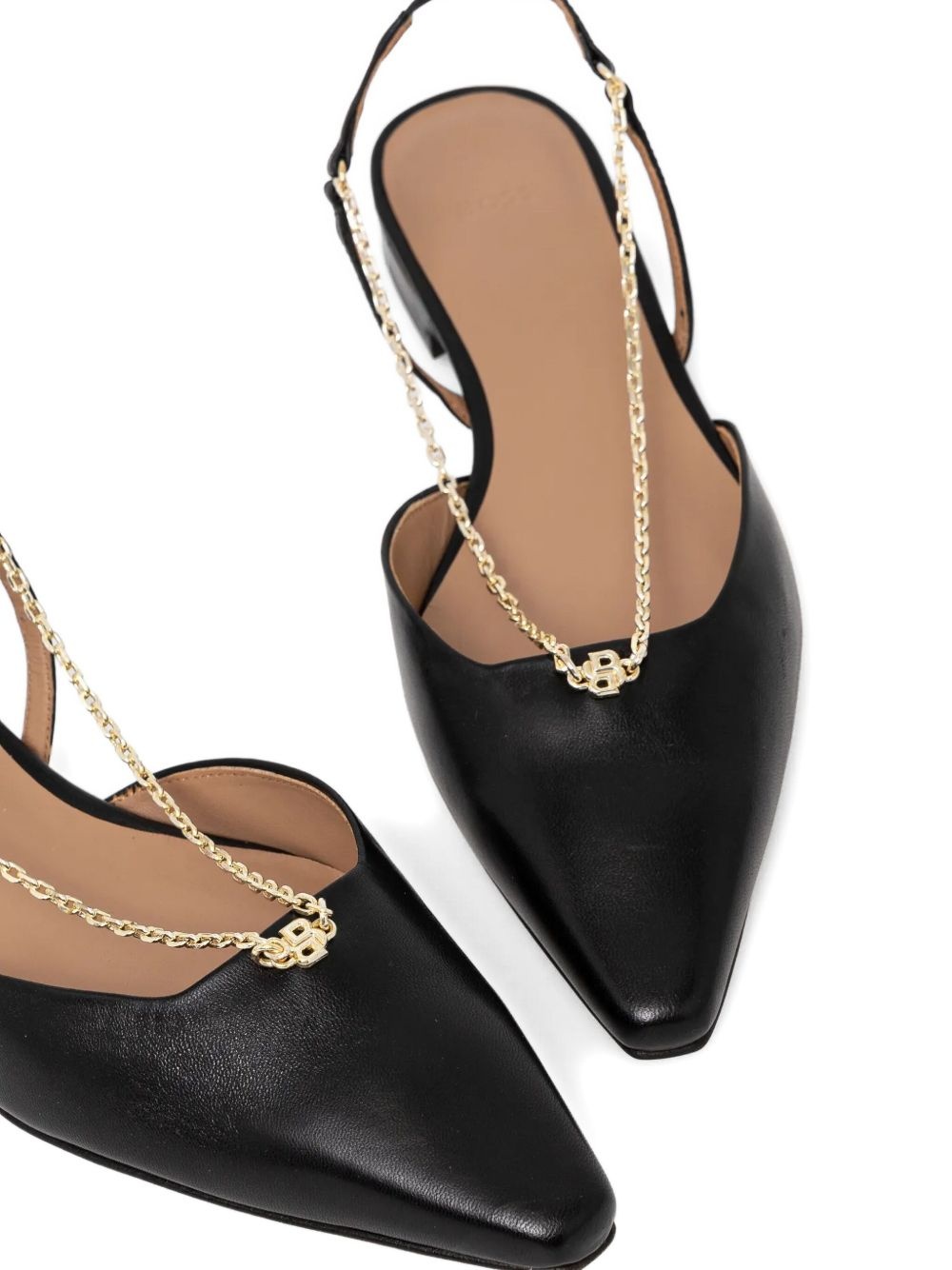 Charlize chain-embellished slingback flats - 4