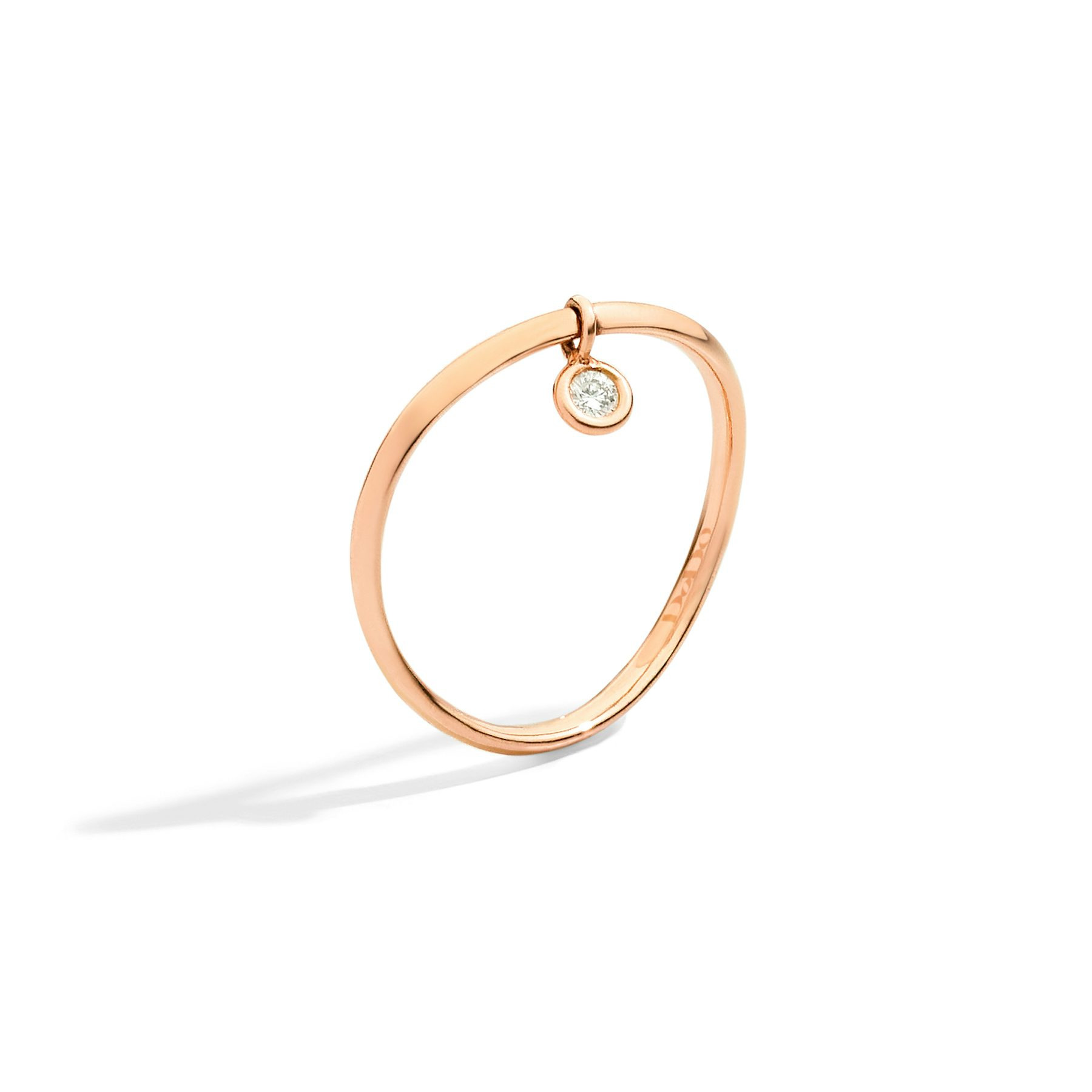 ROSE GOLD & WHITE DIAMOND ESSENTIALS RING - 1