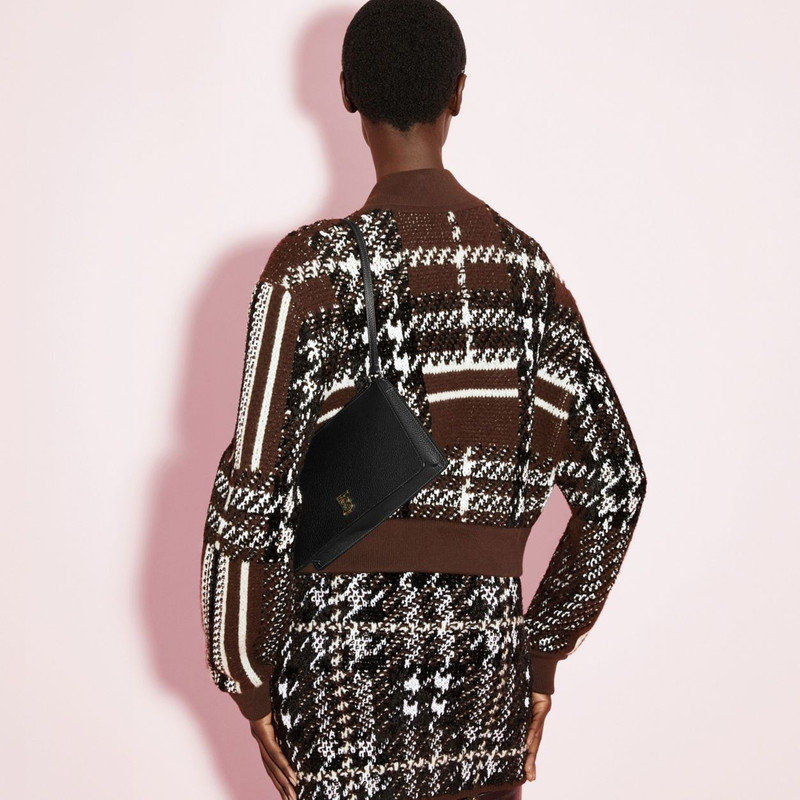 Houndstooth Wool Blend Jacquard Mini Skirt 6