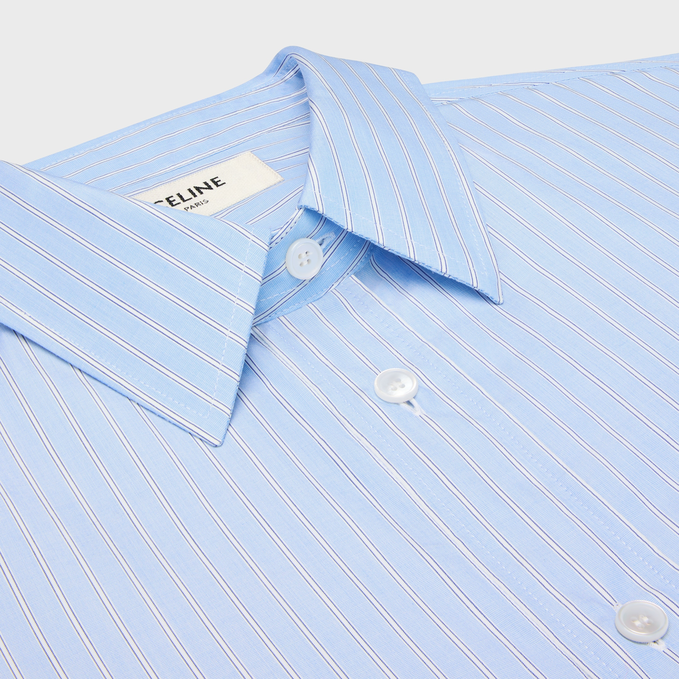 loose shirt IN STRIPED COTTON POPLIN - 3
