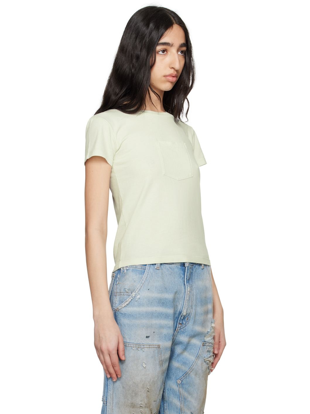 Green Heavy Cotton Jersey T-shirt - 2