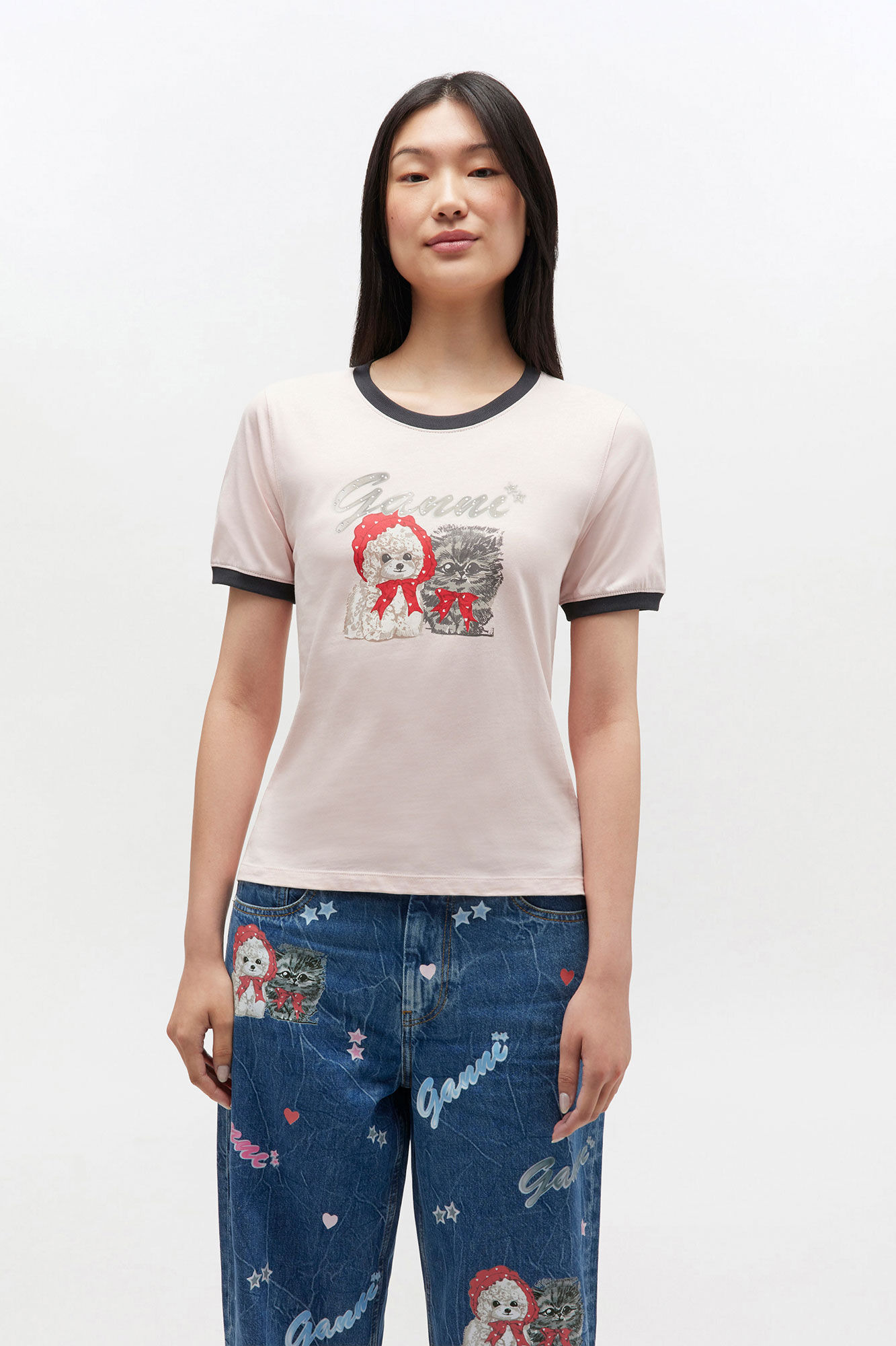 PINK CROPPED ANIMAL T-SHIRT - 3