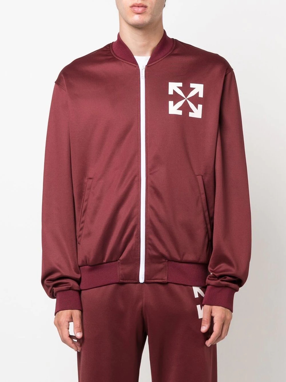 Arrows-motif track jacket - 3