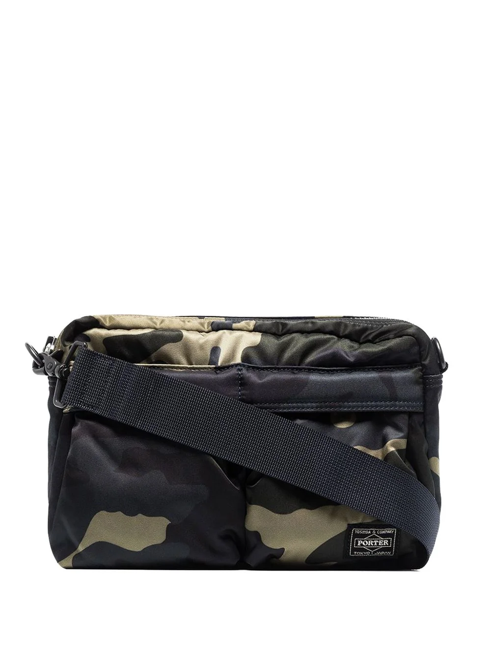 camouflage logo patch shoulder bag - 1