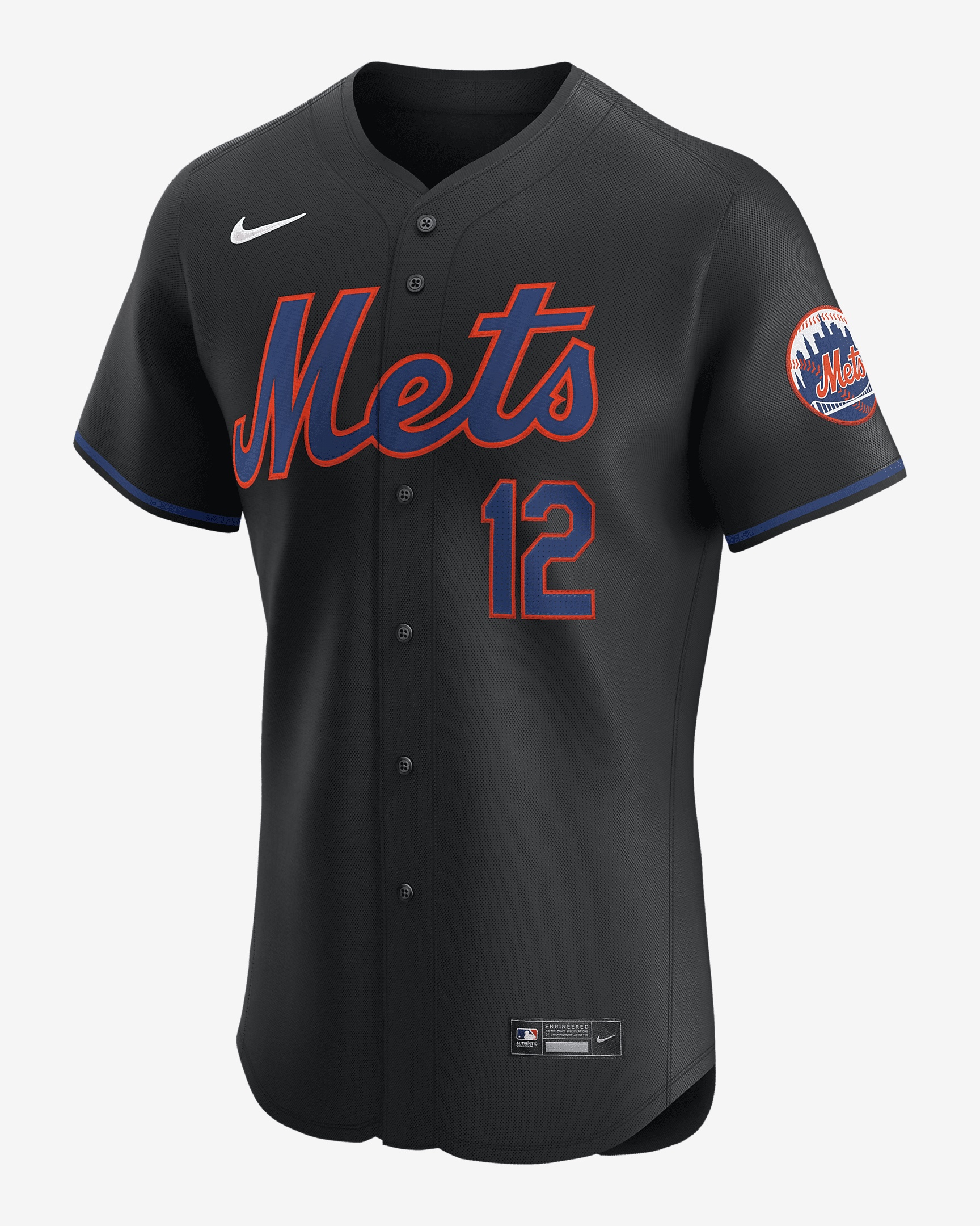 Francisco Lindor New York Mets Nike Men's Dri-FIT ADV MLB Elite Jersey - 1