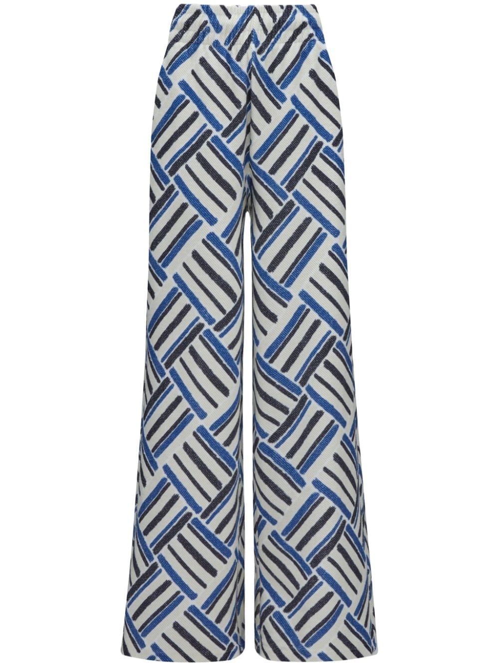 Eularia geometric-print cotton trousers - 1