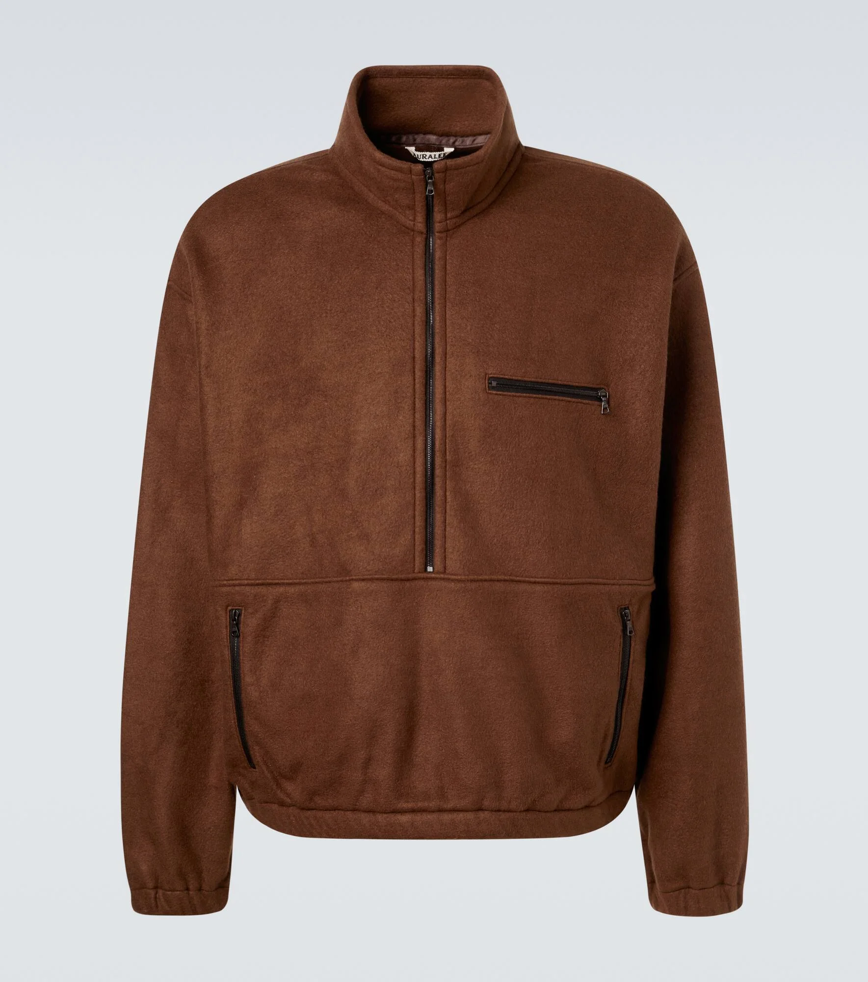 Silk fleece half-zip sweater - 1