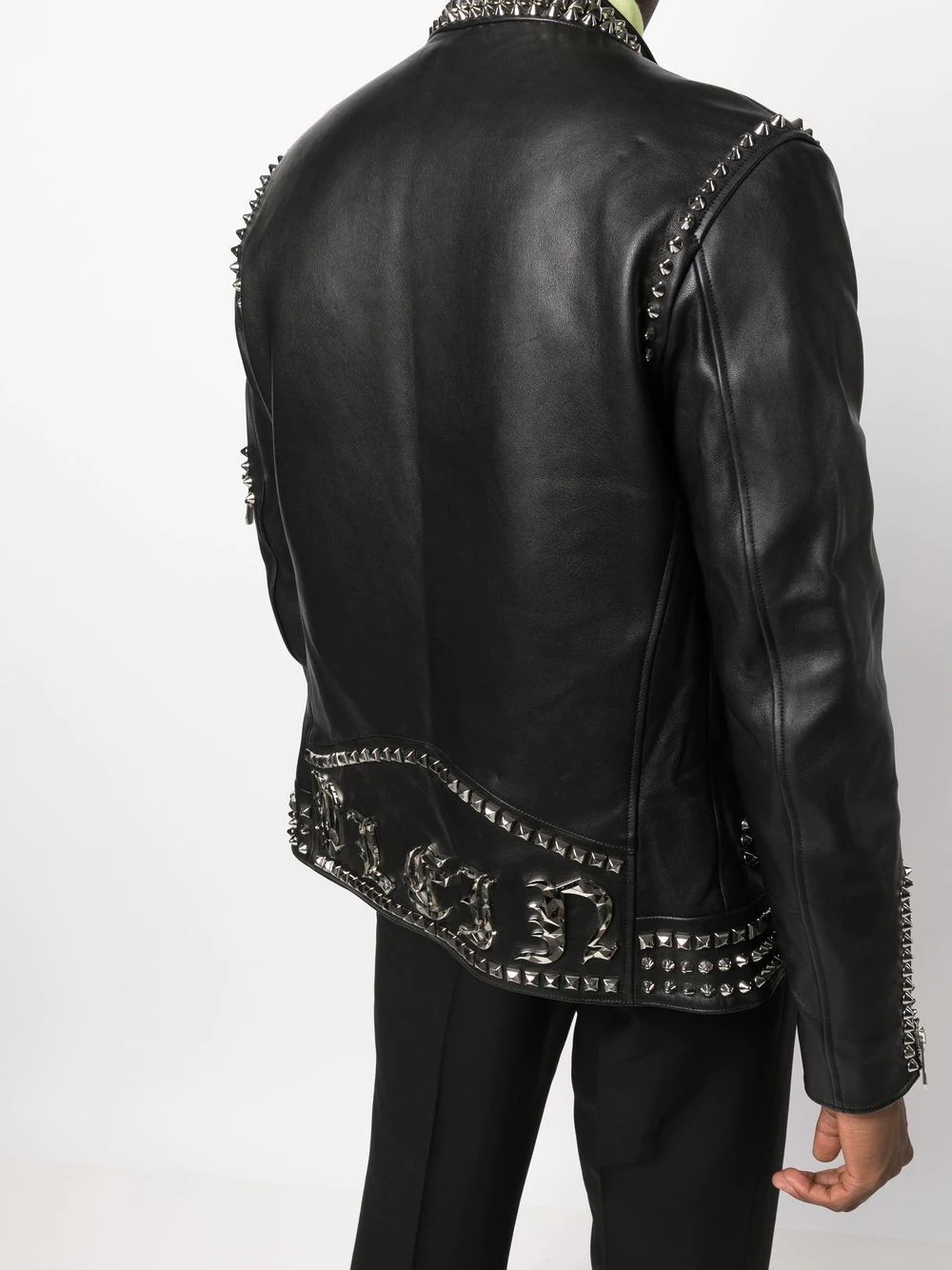 Rockstud-embellished leather biker jacket - 5