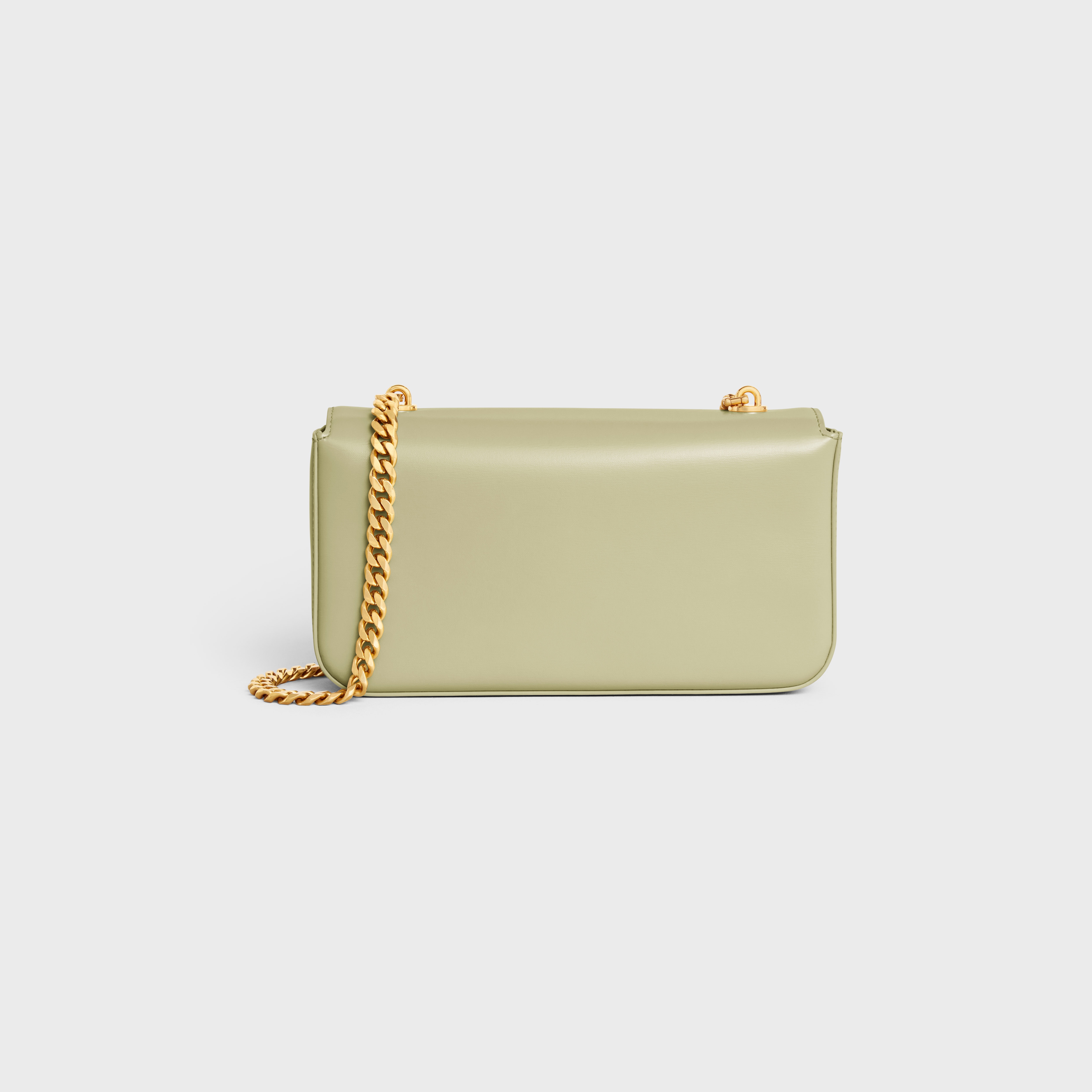 CHAIN SHOULDER BAG triomphe in shiny calfskin - 3
