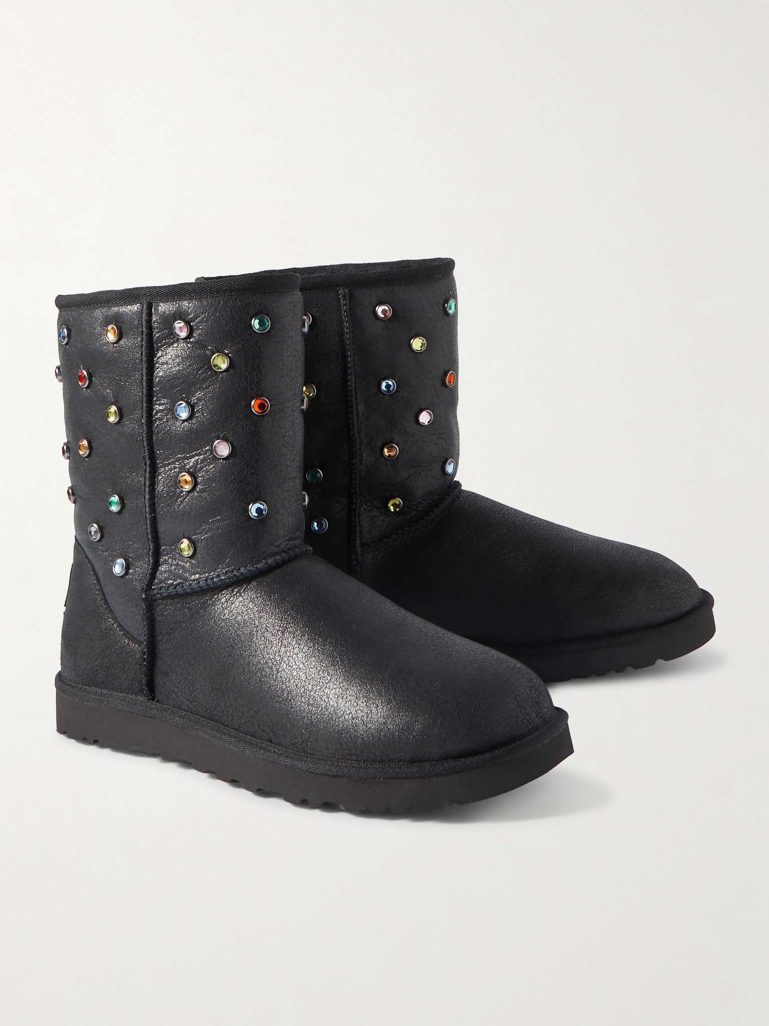 + Gallery Dept. Classic Short Regenerate Shearling-Lined Embellished Leather Boots - 4