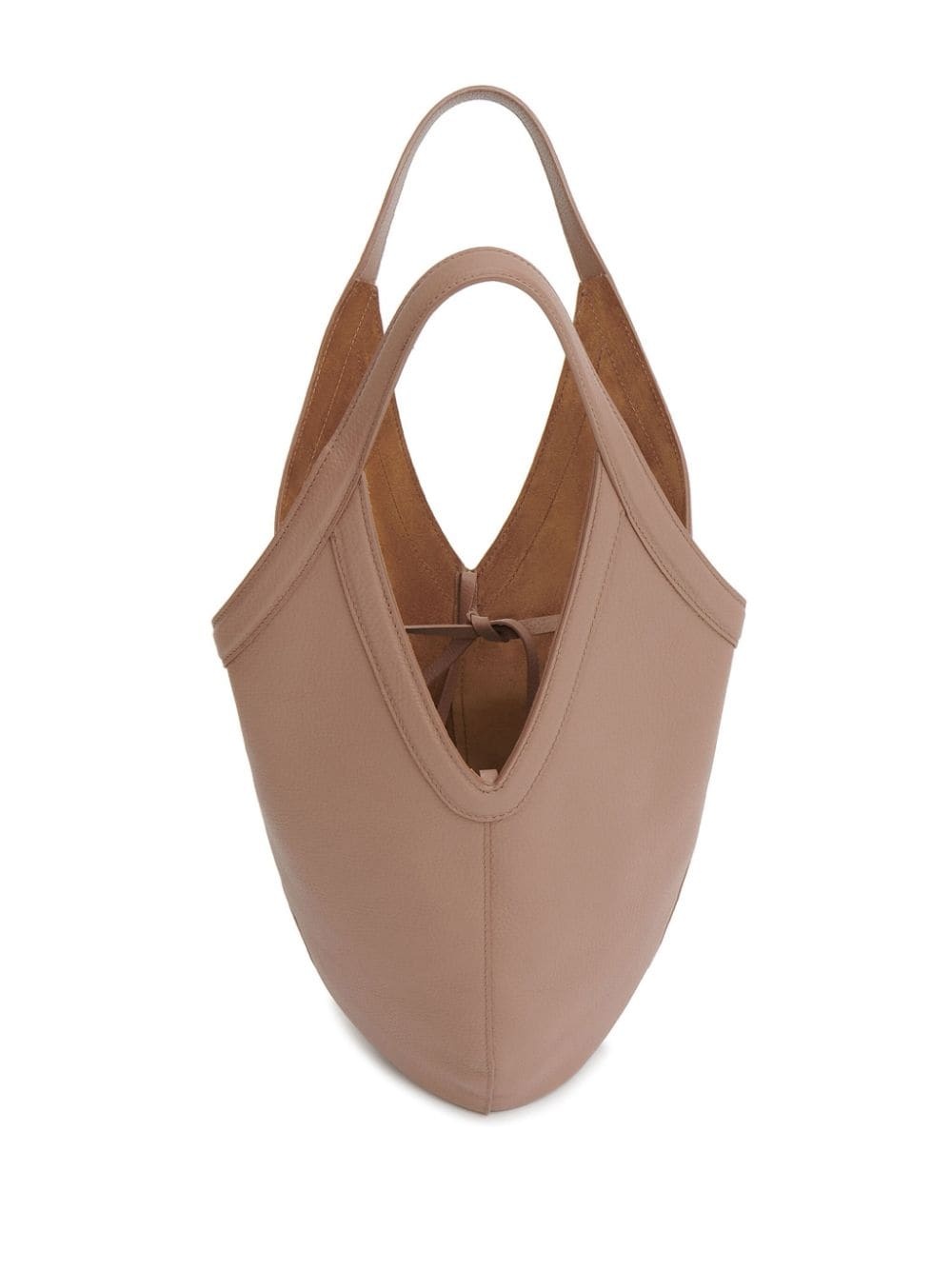 Soft M leather tote bag - 3