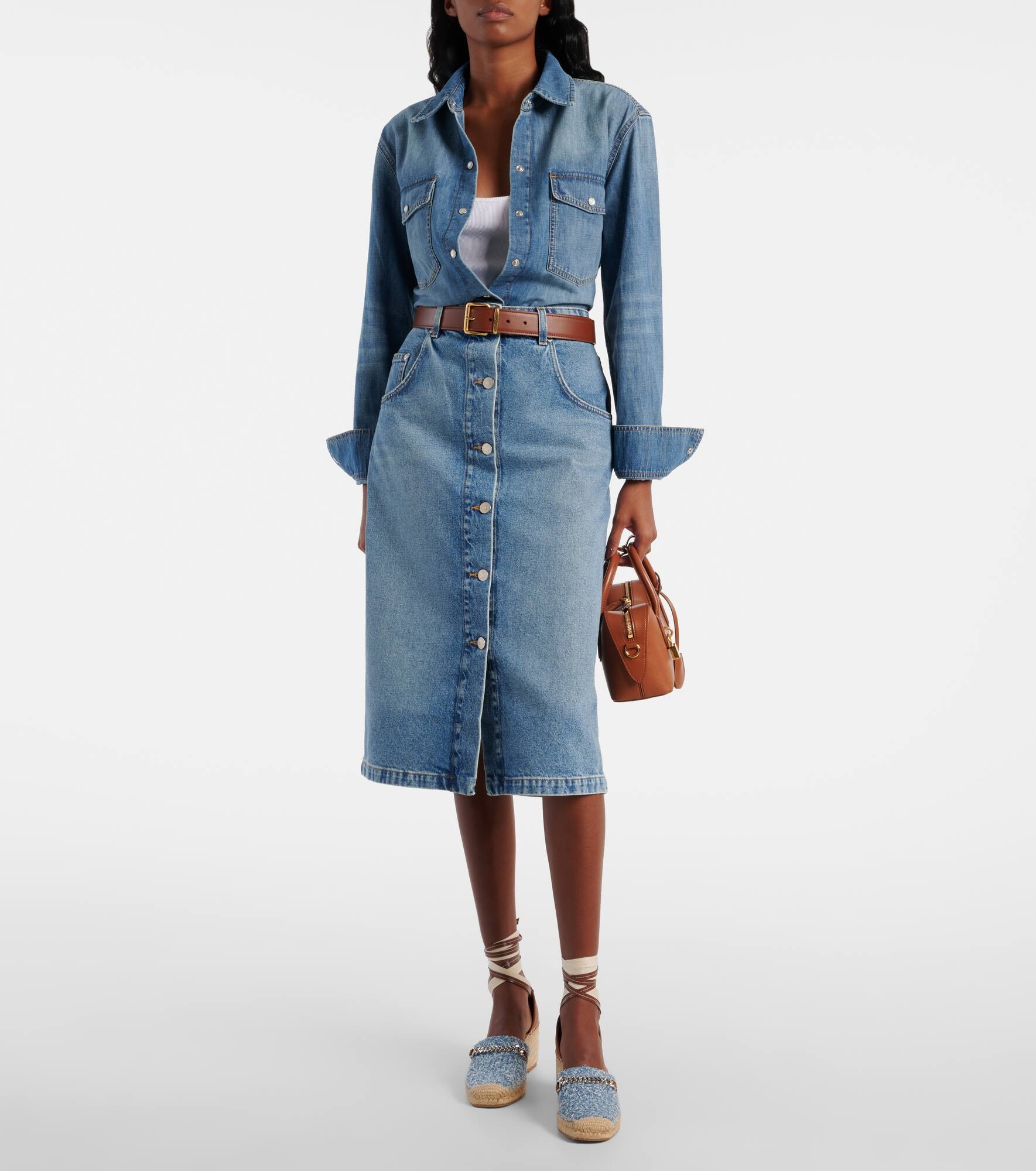 Gaia denim bouclé espadrilles - 3