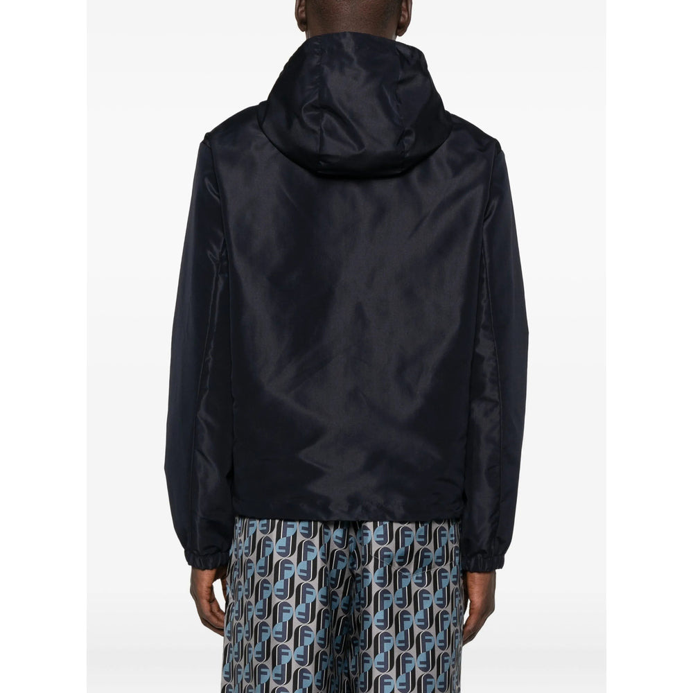 Fendi Blue Jackets - Hooded Jackets Men - 4