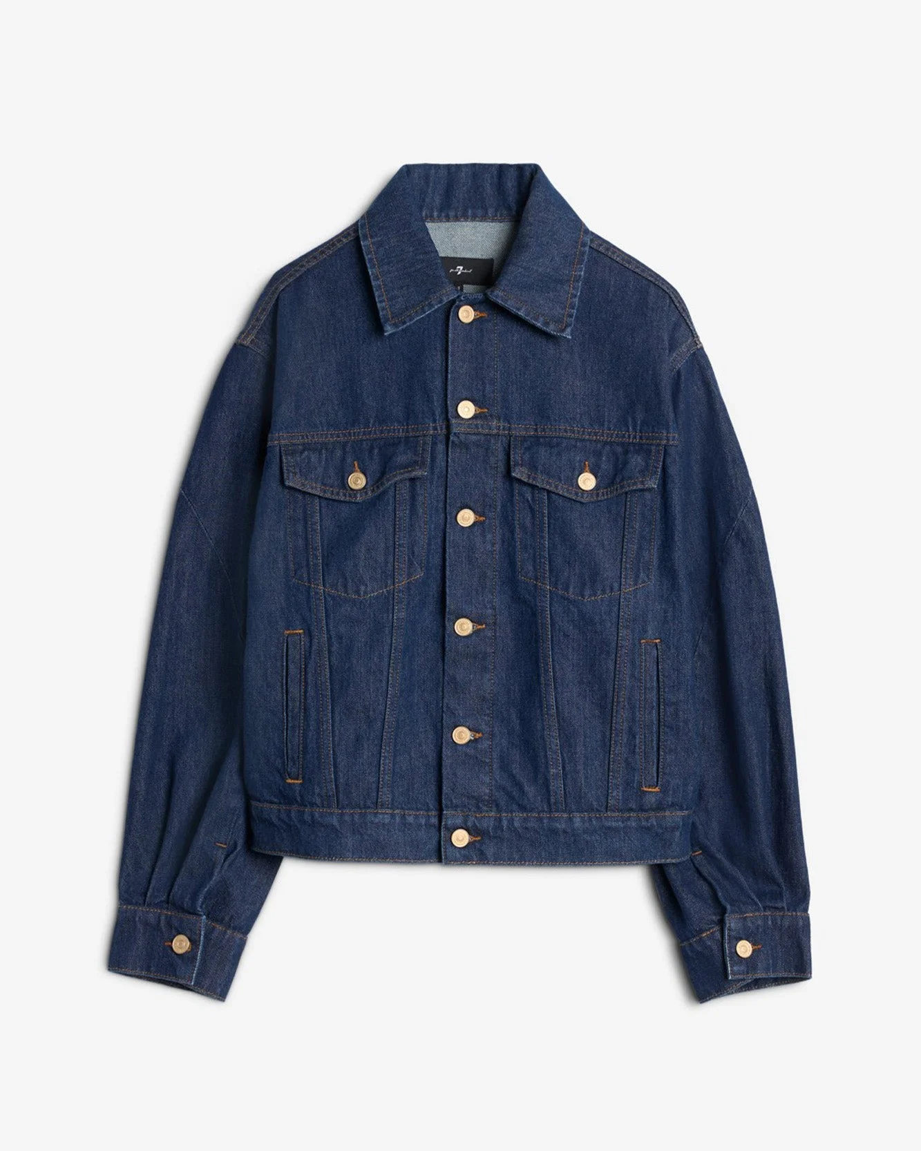 MANKIND Twisted Trucker Jacket in Blue Petal - 1