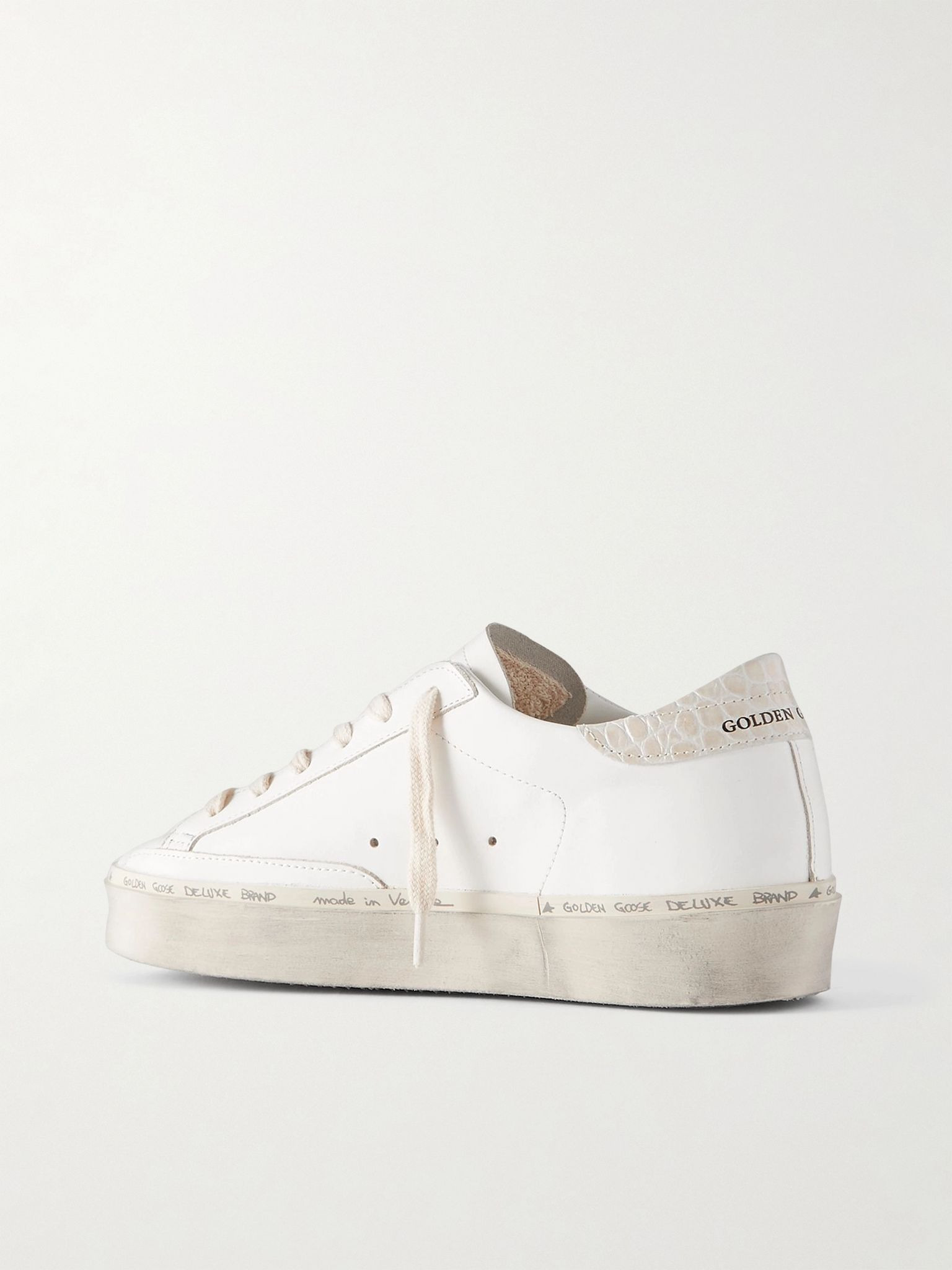 Hi Star distressed leather sneakers White - 3