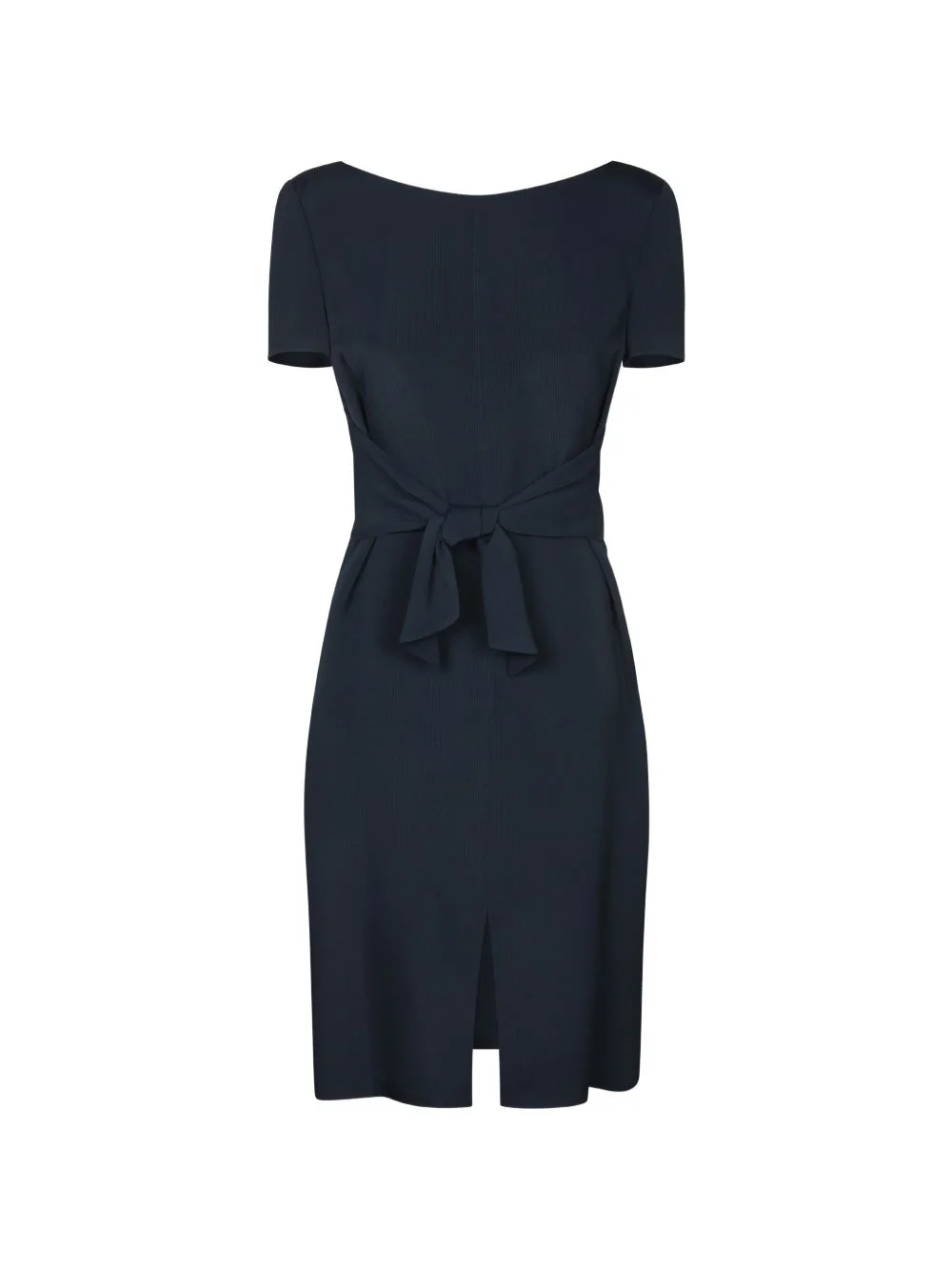 bow-detail short-sleeve mini dress - 1