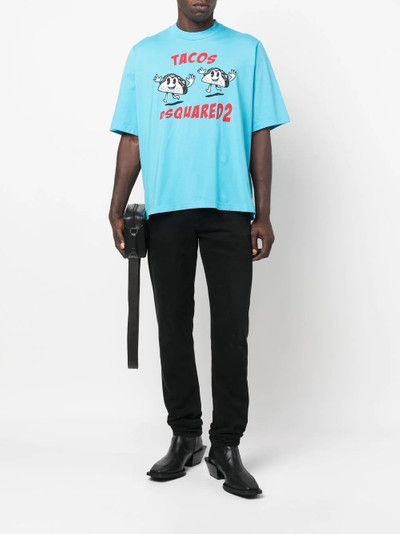 DSQUARED2 graphic-print cotton T-Shirt outlook