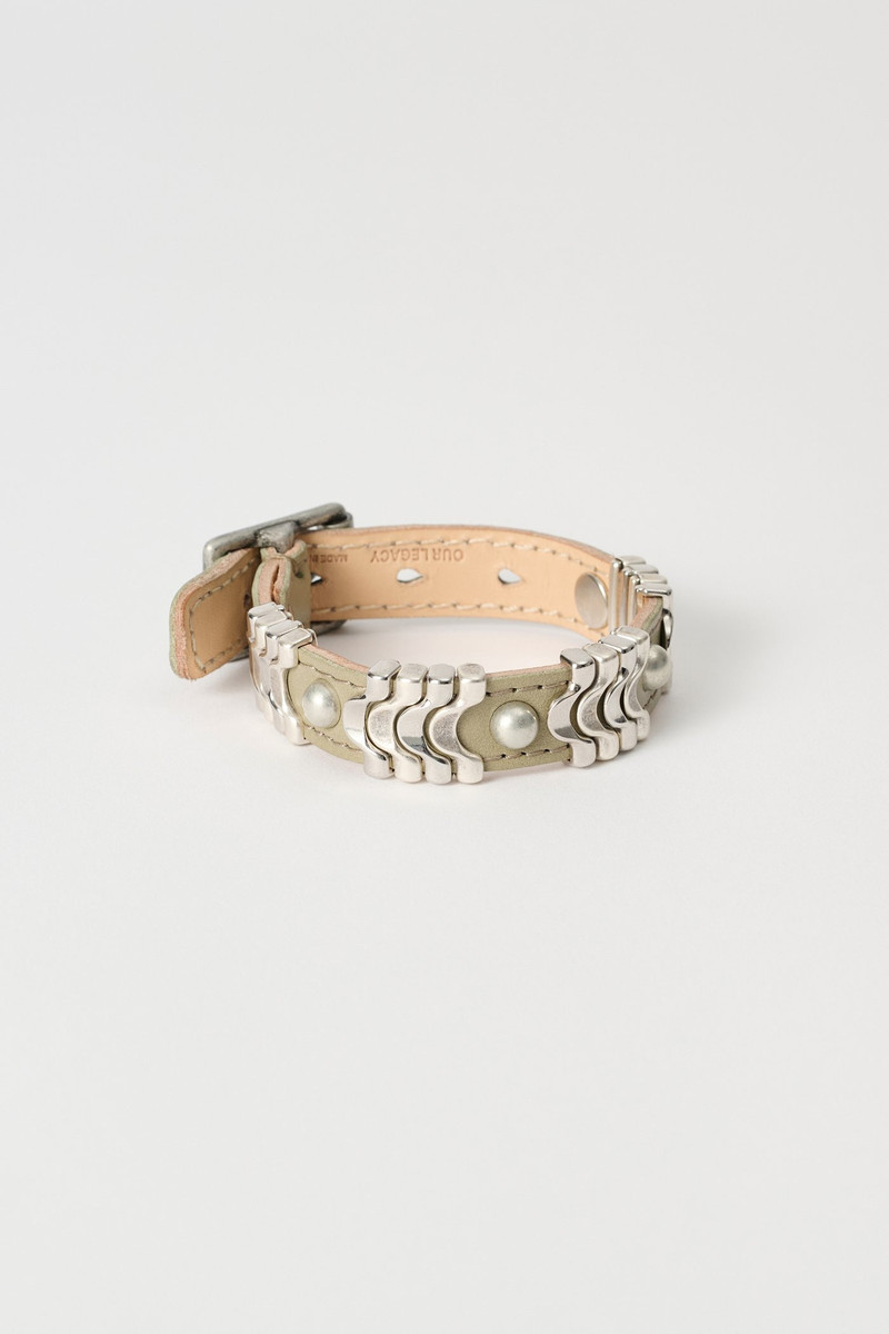 Wave Bracelet Pomice Grey Fluid Calfskin 1