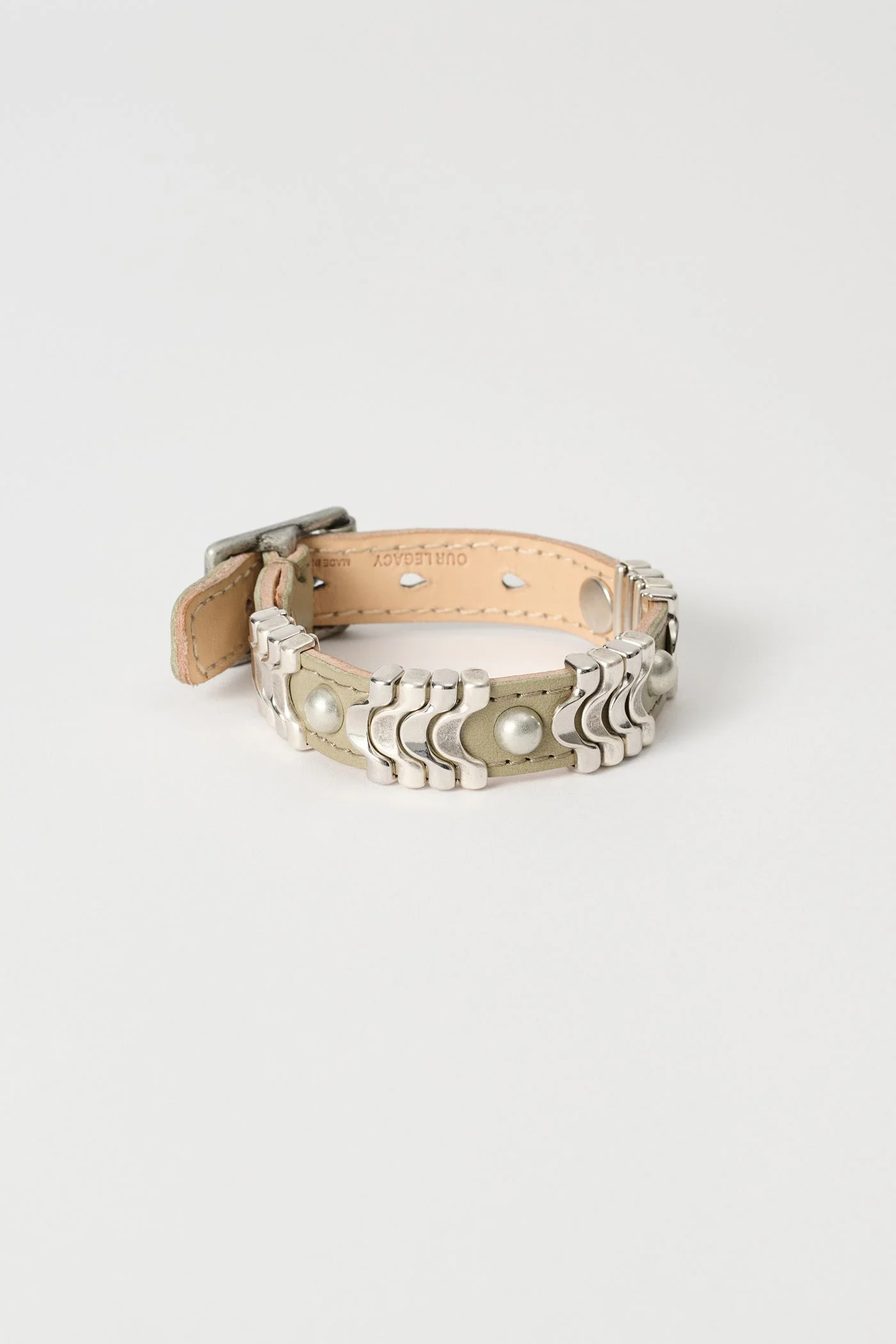 Wave Bracelet Pomice Grey Fluid Calfskin - 1