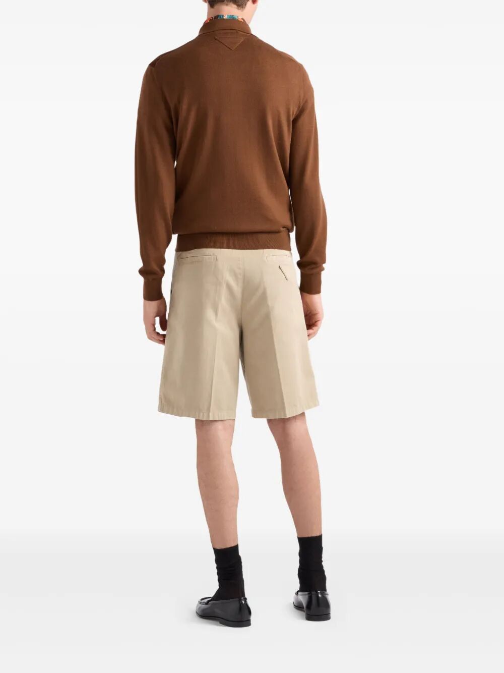 Prada Men Vintage-Effect Cotton Bermudas - 3