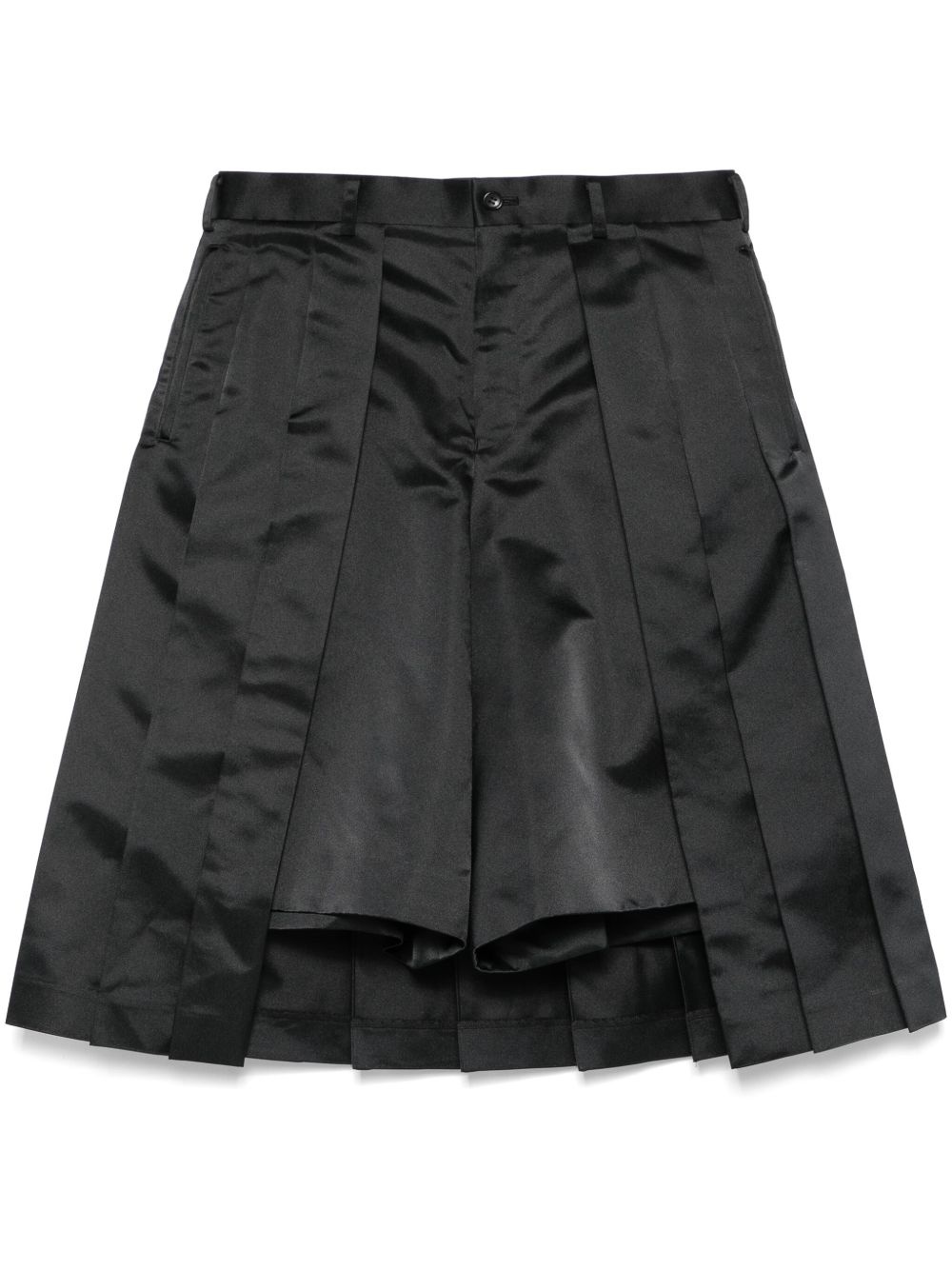pleated shorts - 1