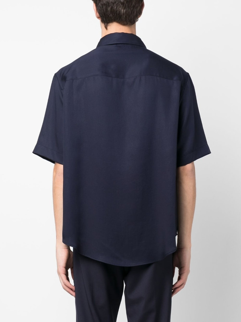 logo-embroidered short-sleeve shirt 4