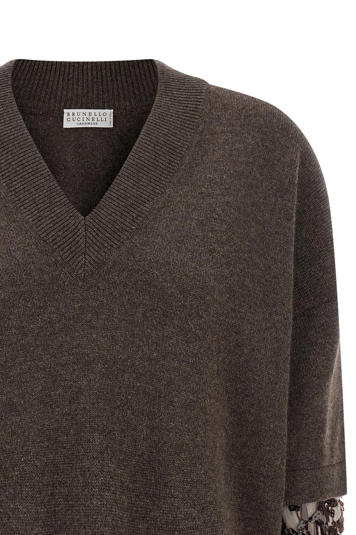Sequin sleeve sweater - 3