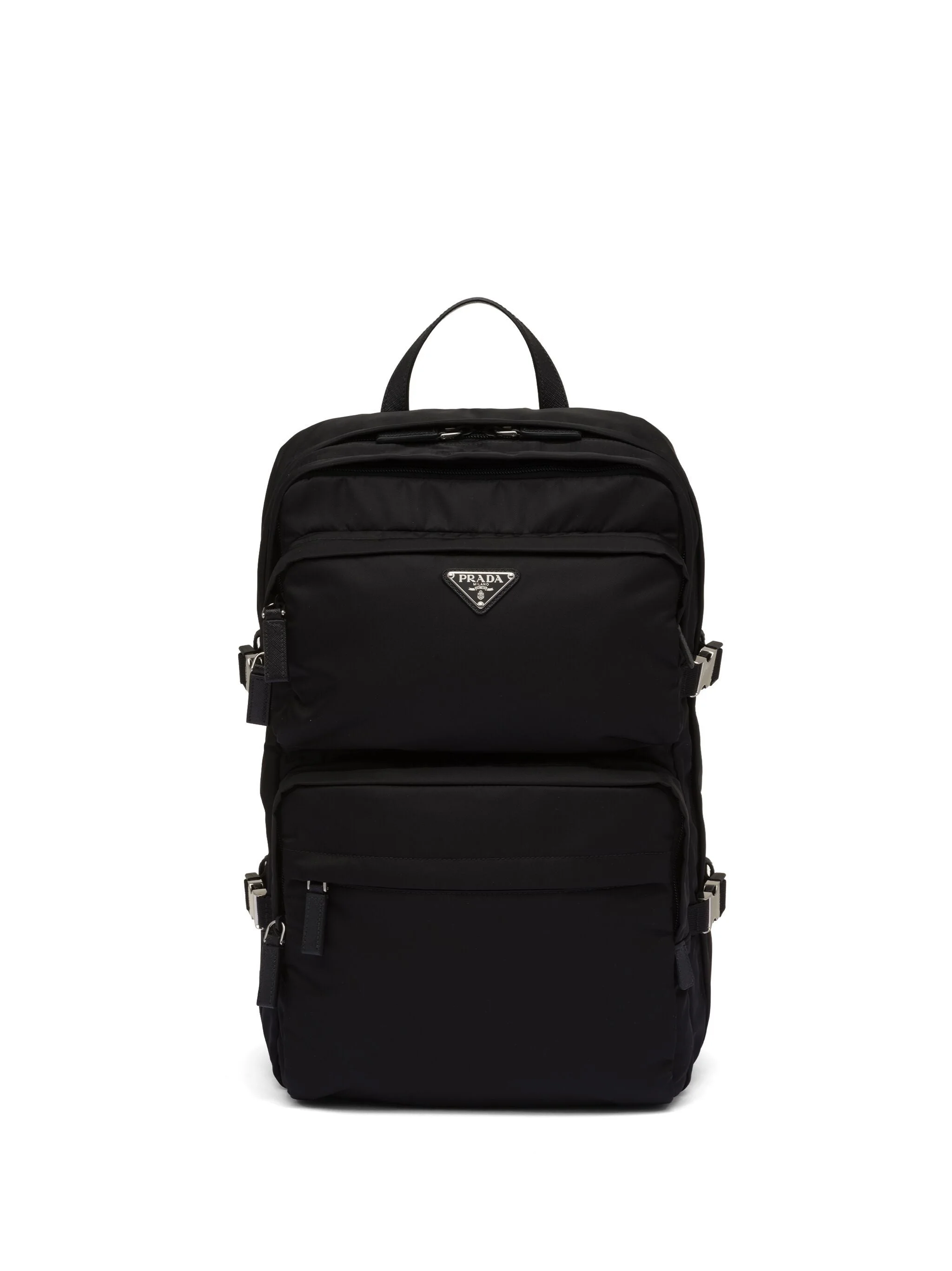 Prada Re-Nylon Saffiano Leather Backpack - 1