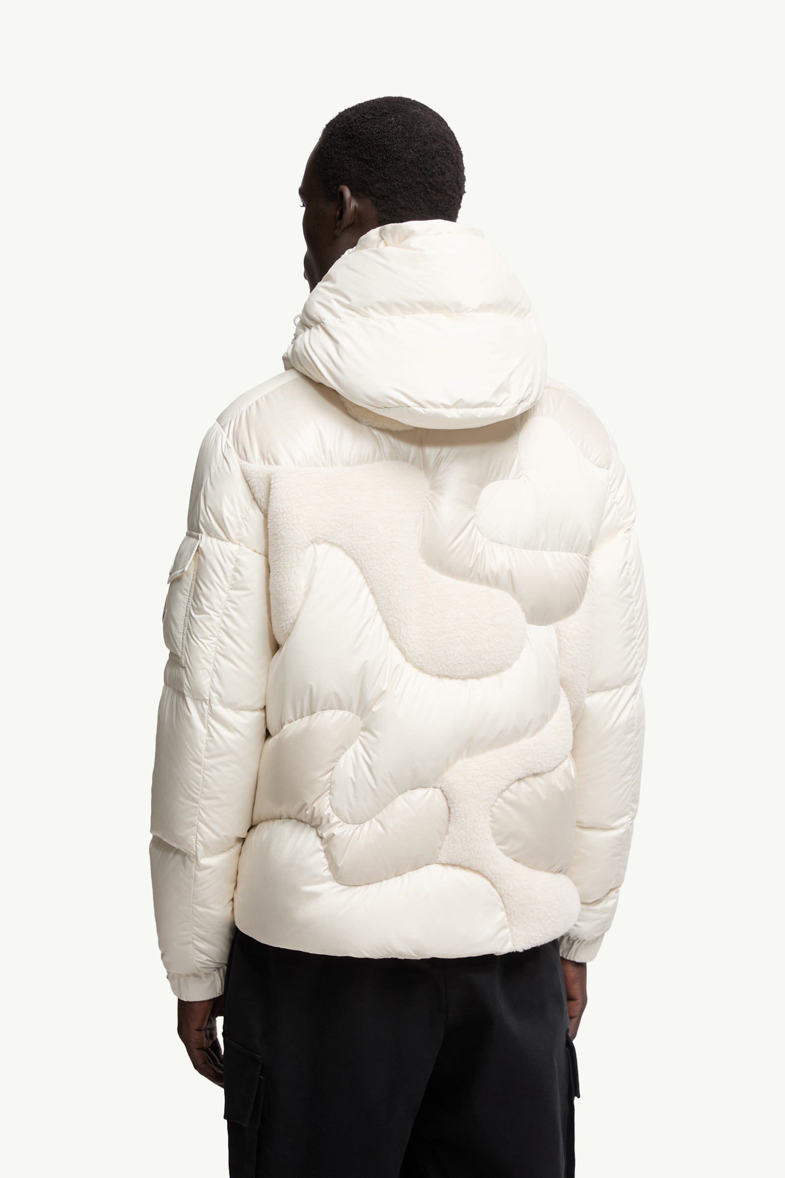 Candes Hooded Teddy Intarsia Short Down Jacket - 5