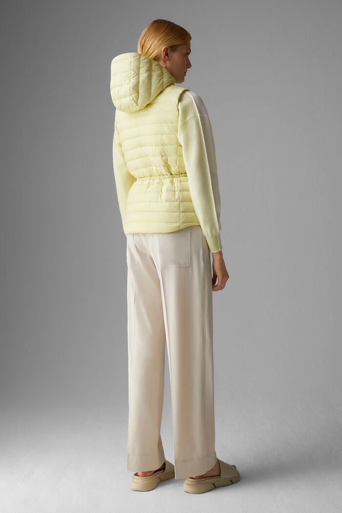 Cleo Lightweight down waistcoat in Pastel yellow - 3