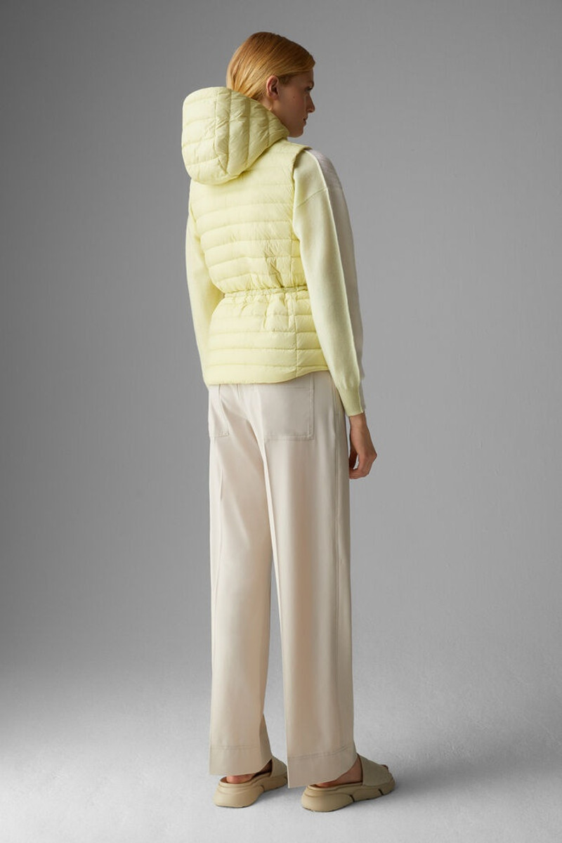 Cleo Lightweight down waistcoat in Pastel yellow 3