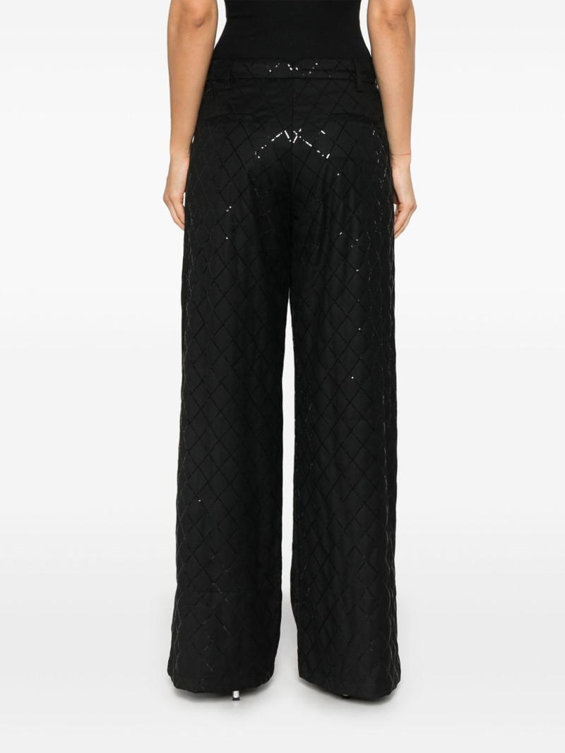 sequinned wide-leg trousers 4