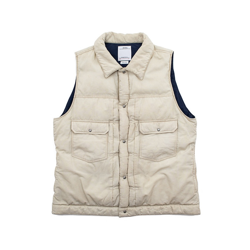 visvim 101 DOWN VEST (OVERDYE) IVORY outlook