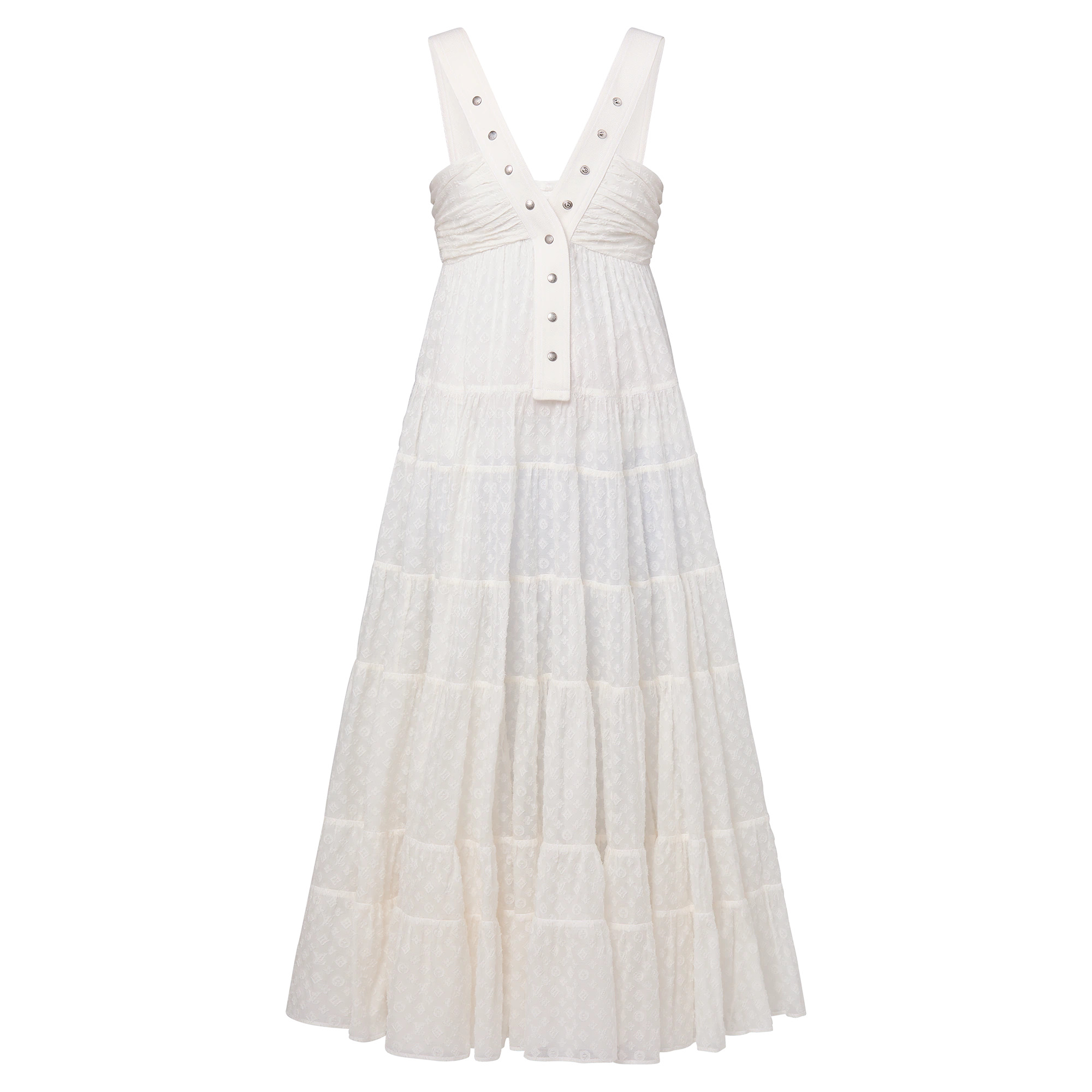 Monogram Fil Coupé Snap Button Strap Dress - 1