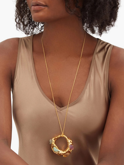 Marni Crystal-embellished pendant necklace outlook