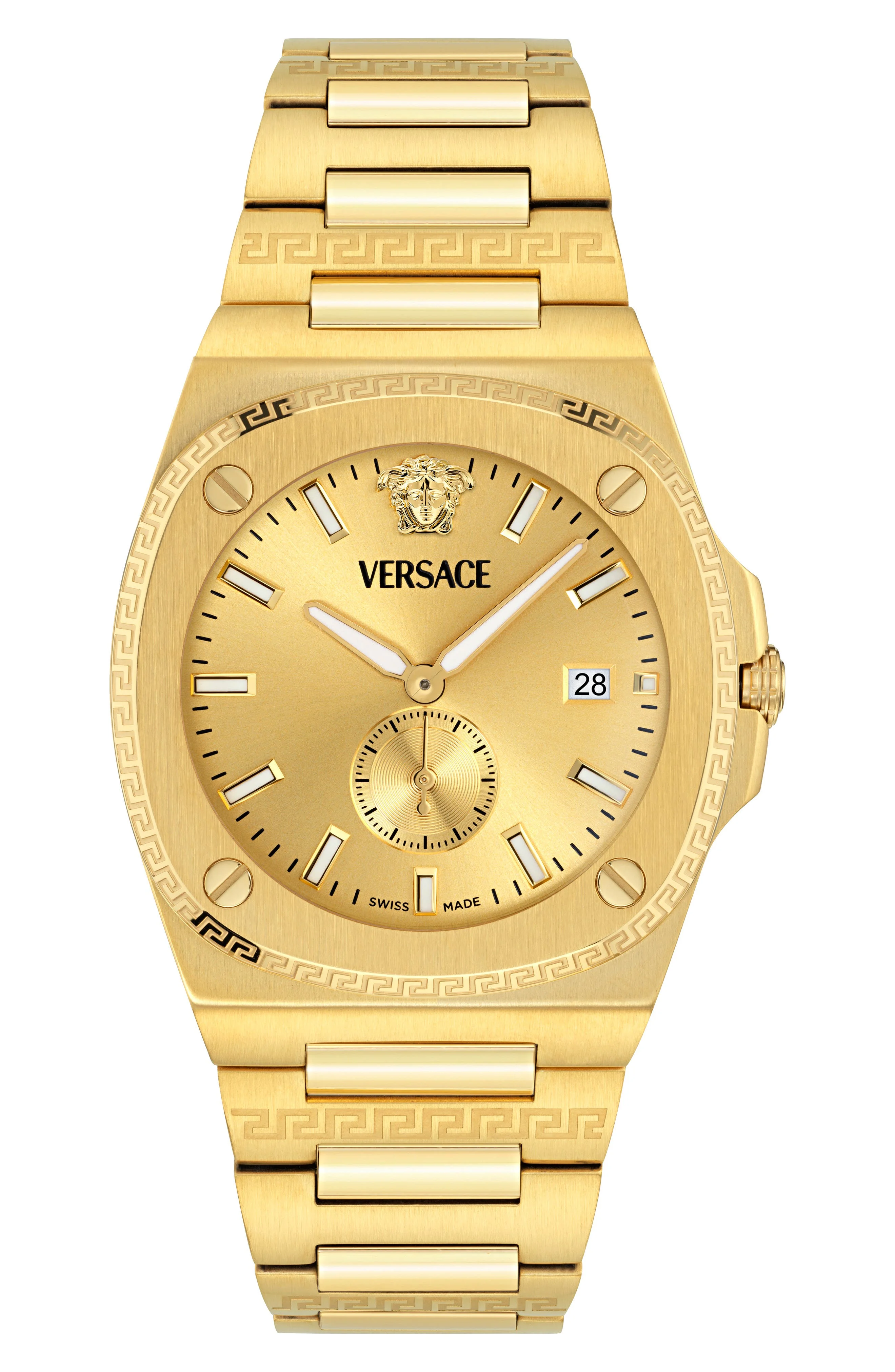 Versace Tolomeo Bracelet Watch, 40mm in Ip Yellow Gold at Nordstrom - 1