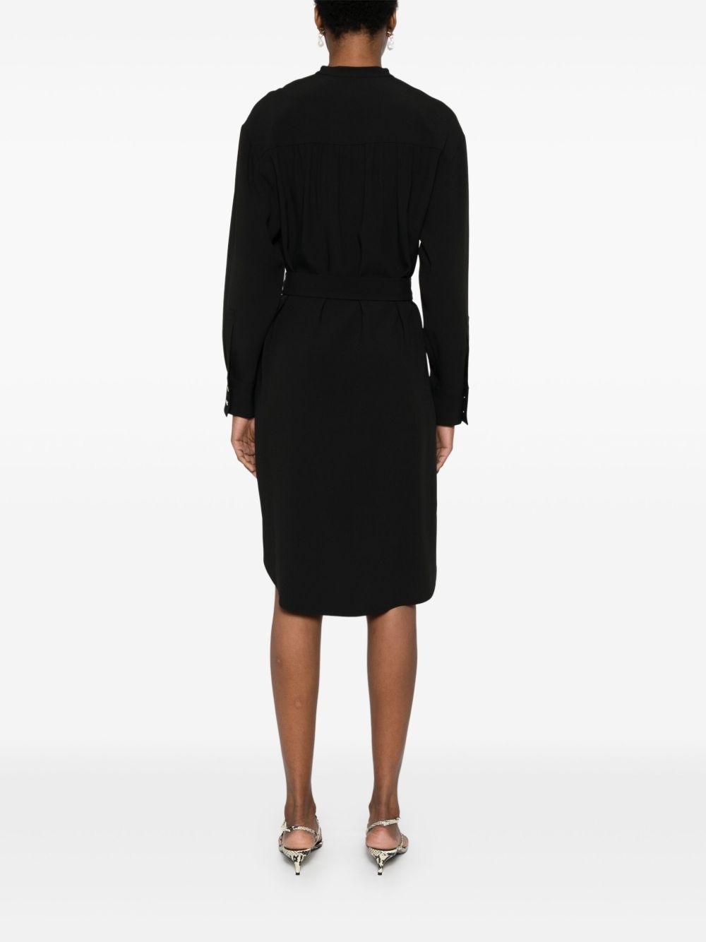 belted mini dress - 4