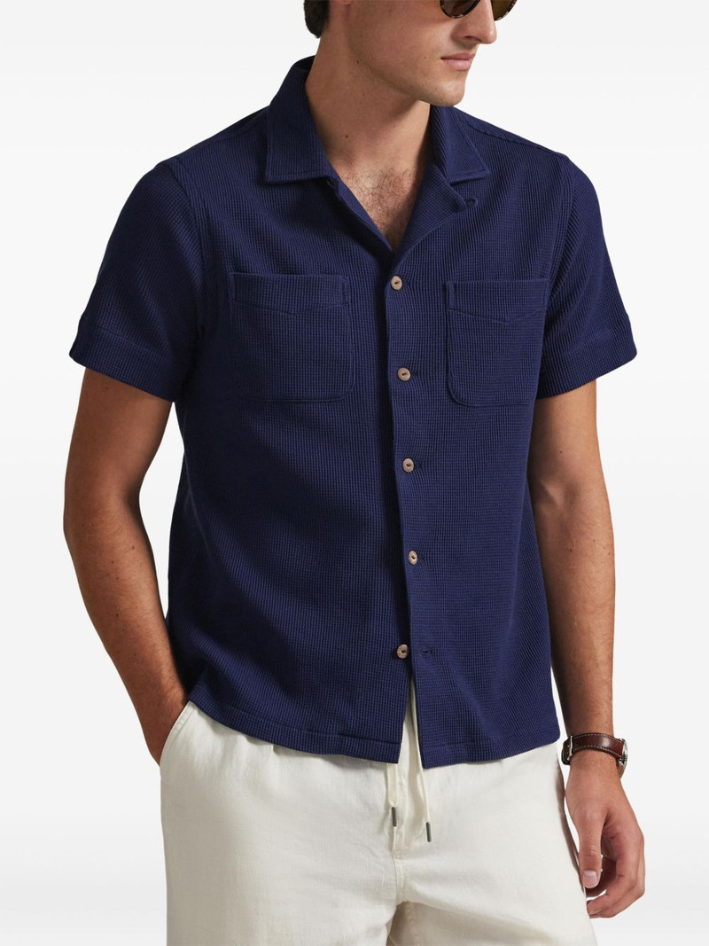 waffle-knit camp-collar shirt 3