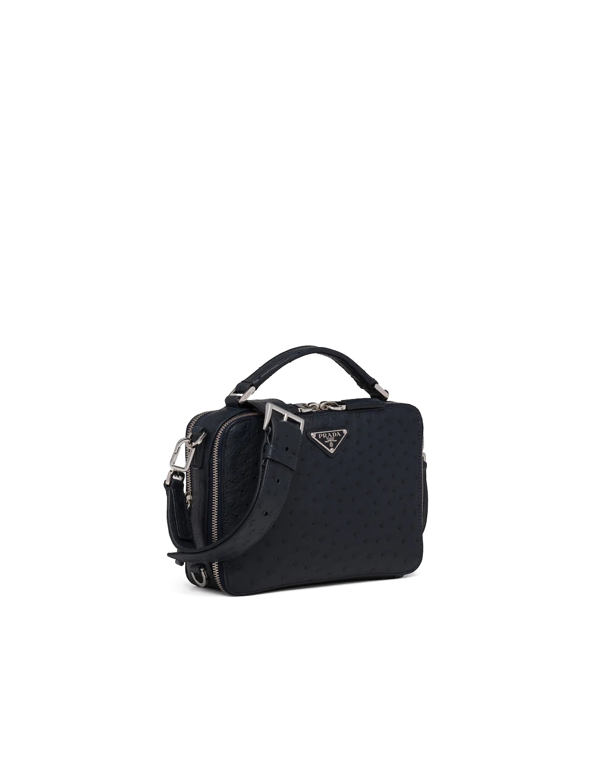 Ostrich leather bandoleer bag - 3